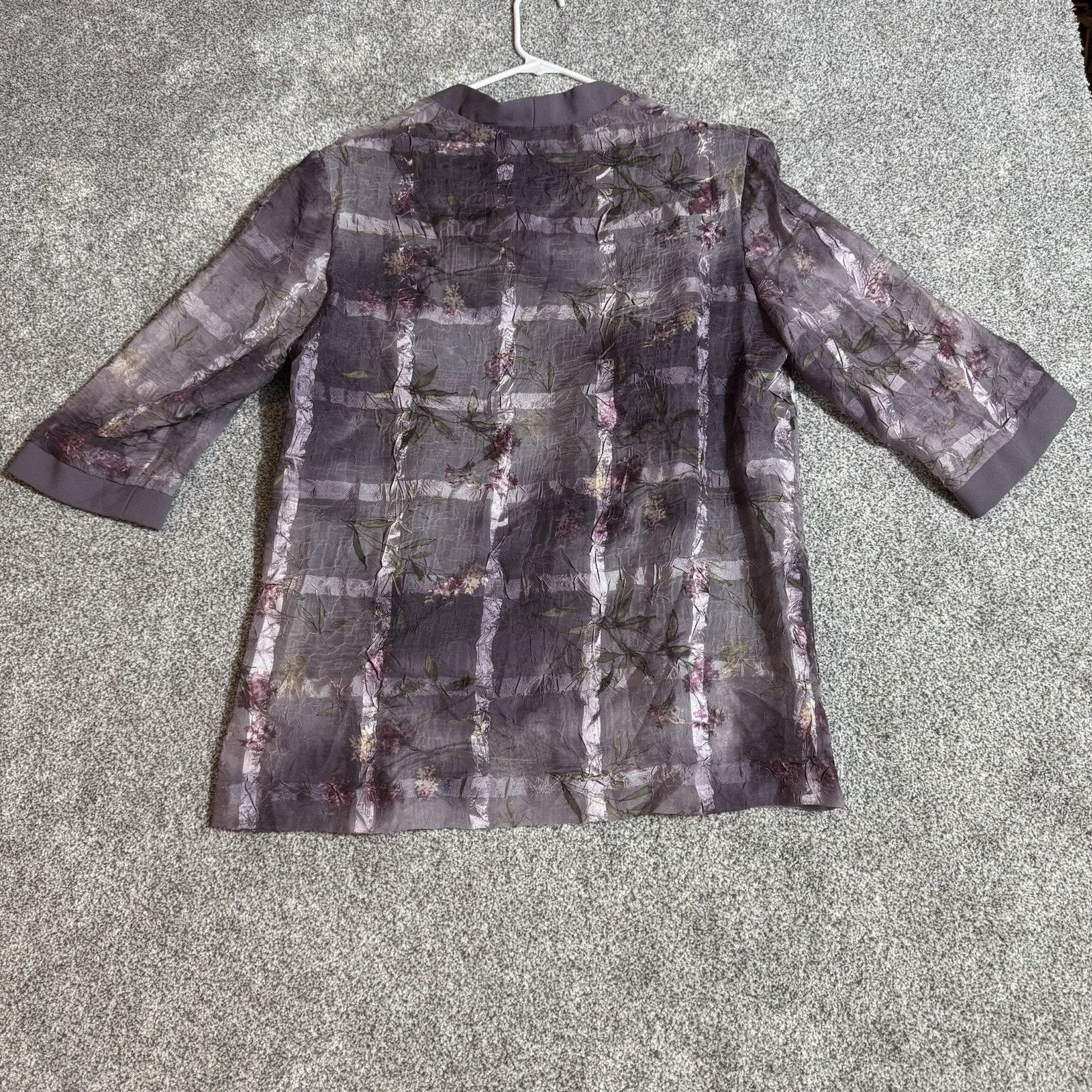 Other Vintage 90s R&M Richards Top Womens 14WP Floral Romantic Size XL / US 12-14 / IT 48-50 - 6 Thumbnail
