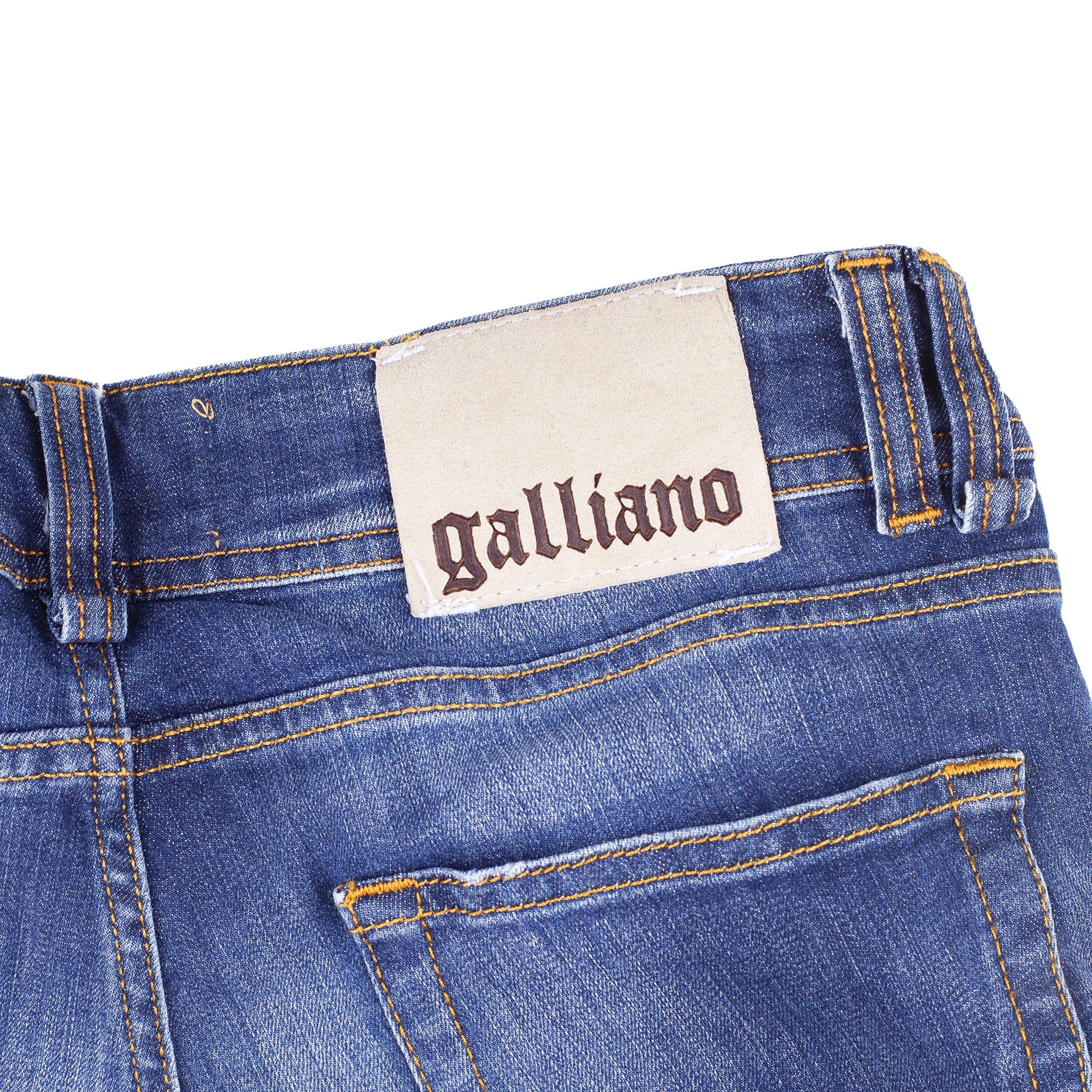 John Galliano John Galliano Gazette Newspaper Purple Splash Jeans Size 27" / US 4 / IT 40 - 5 Thumbnail