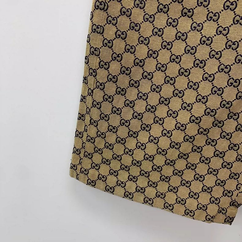 Gucci Gucci Brown logo jacquand full-print cotton casual shorts 2 Size US 36 / EU 52 - 4 Thumbnail
