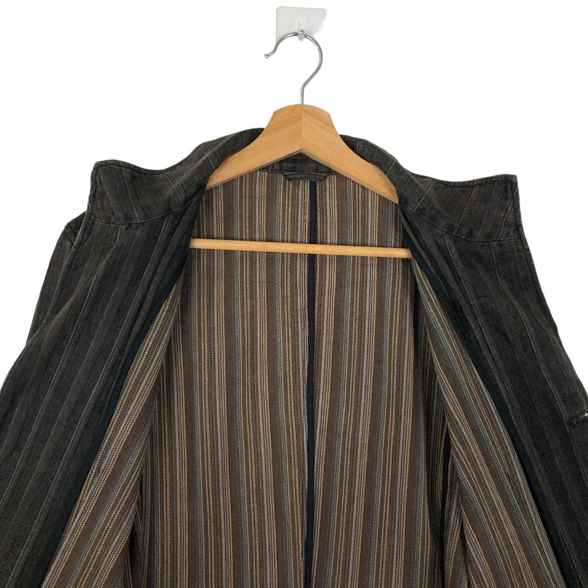Japanese Brand 🔥BIKER HICKORY CHORE JACKET LOUIS CHAVLON ISSEY MIYAKE Size US M / EU 48-50 / 2 - 10 Thumbnail