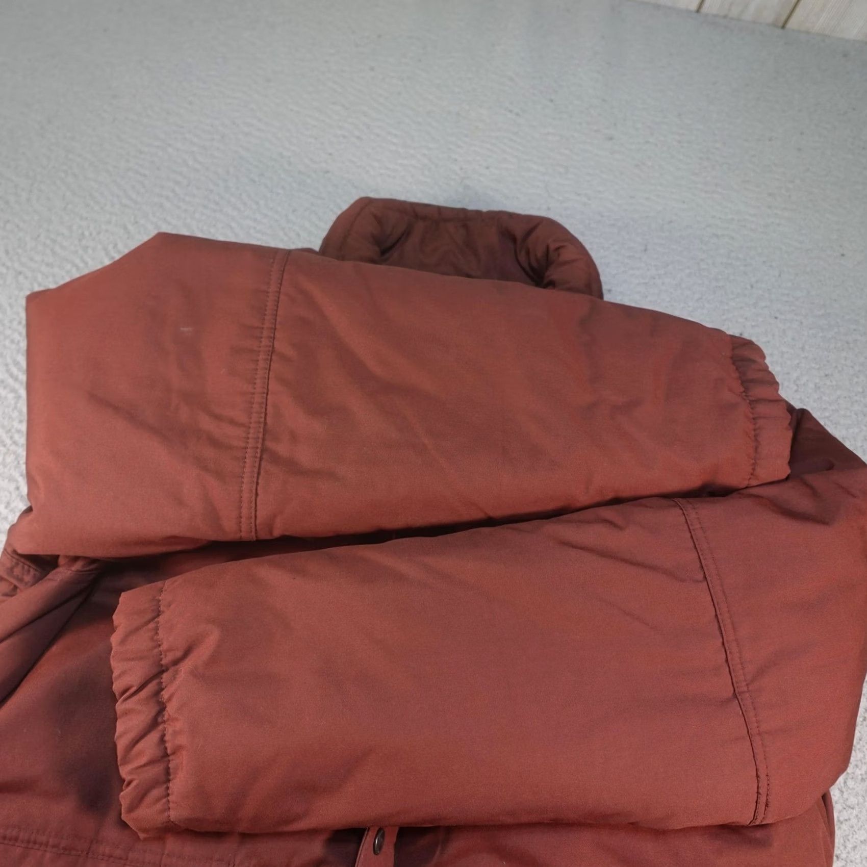 Vintage VINTAGE Adventure Gear Vagabond Jacket Mens XL Brown Down Puffer Canvas Zip Stand-Up Collar Winter Hiking Skiing Outdoor Size US XL / EU 56 / 4 - 5 Thumbnail