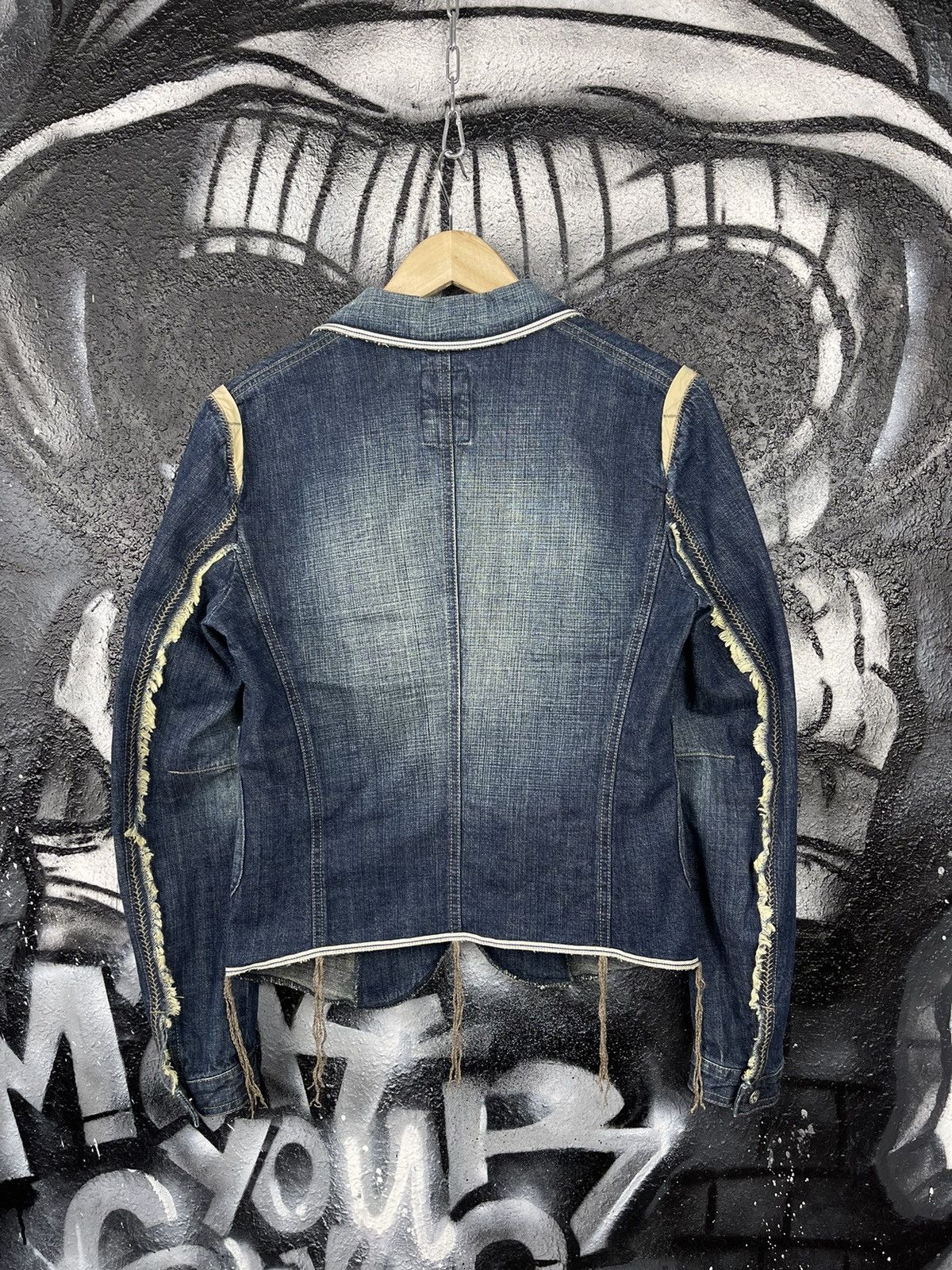Marithe + Francois Girbaud Marithe Francois Girbaud Designed Denim Blazer Jacket Size M / US 6-8 / IT 42-44 - 5 Thumbnail