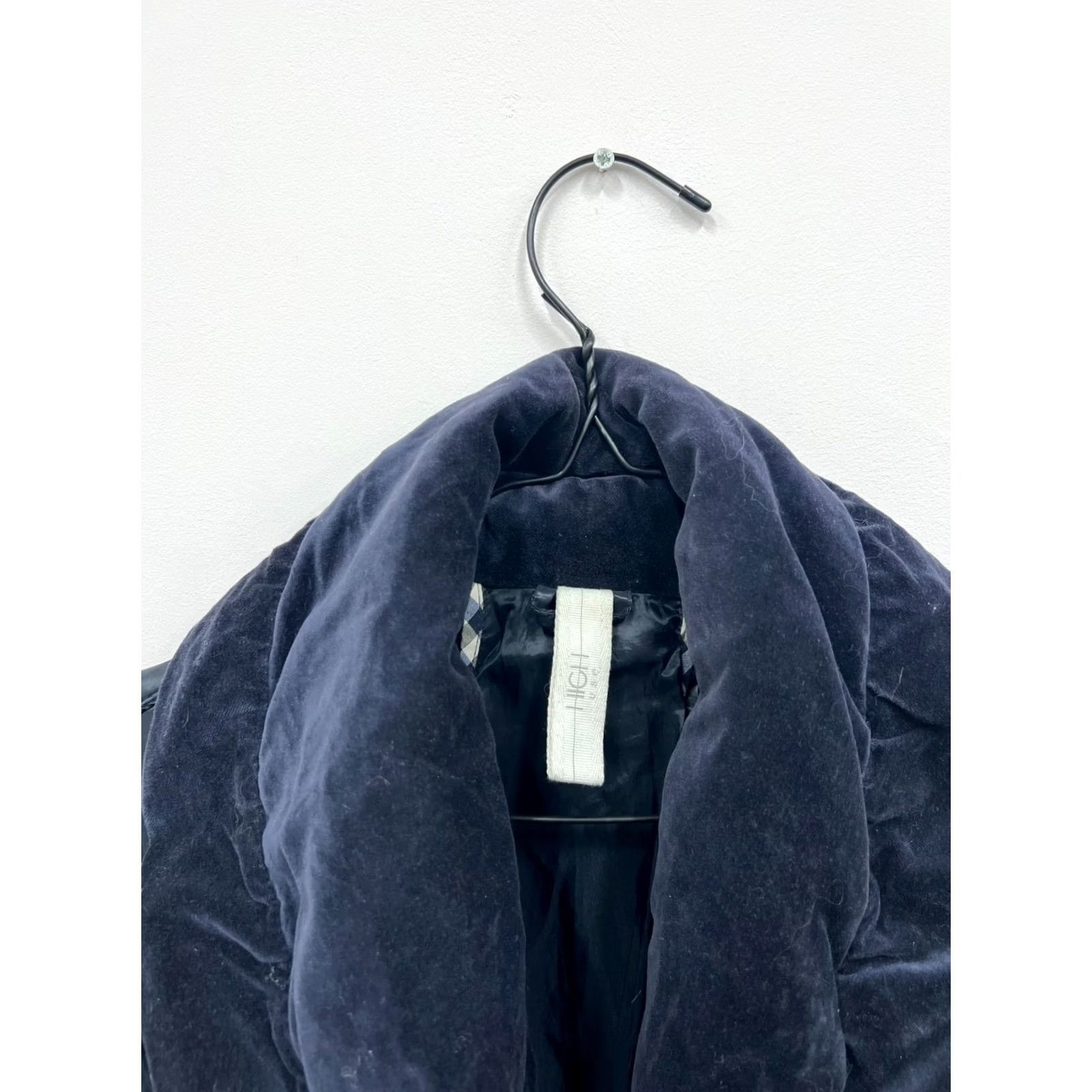 Vintage HIGH USE Jacket Coat Women L Dark navy USA Logo Casual Party/Cocktail Modern Coat Ladies Size L Size L / US 10 / IT 46 - 6 Thumbnail