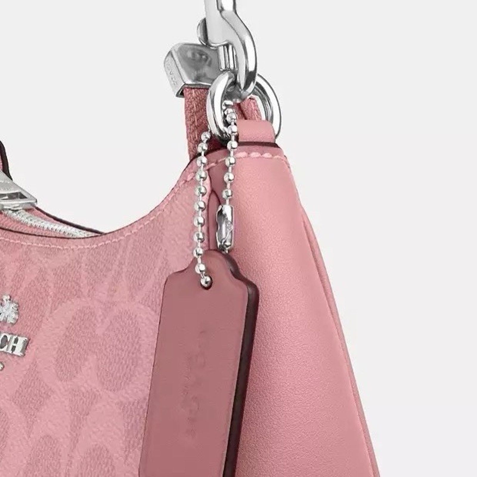 Coach NWT Coach Teri Mini Crossbody Bag Canvas CW323 Dusty Pink Size ONE SIZE - 15 Thumbnail