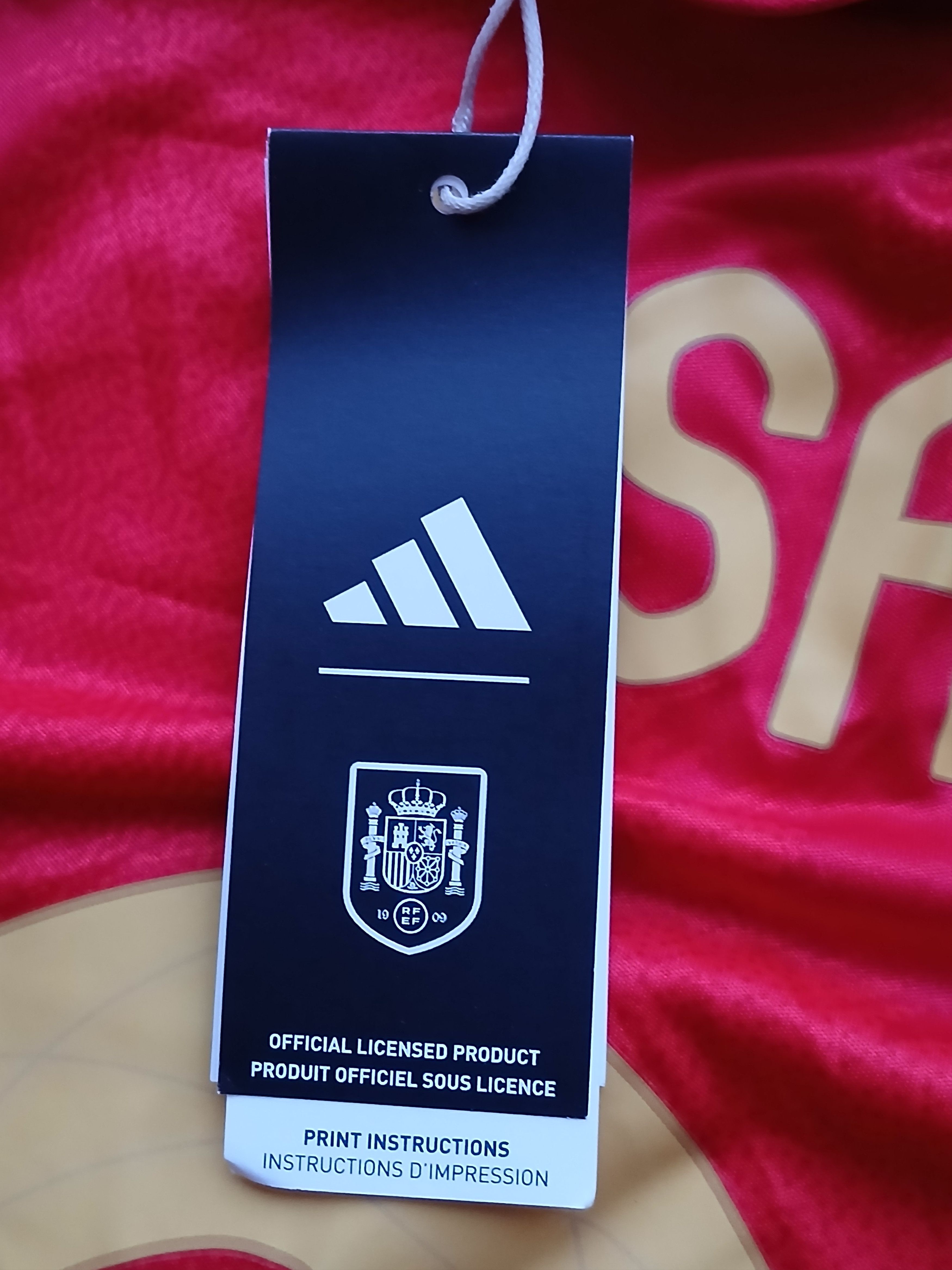 Adidas New Spain National Football Team 24/25 Home Jersey T-Shirt Size US S / EU 44-46 / 1 - 9 Thumbnail