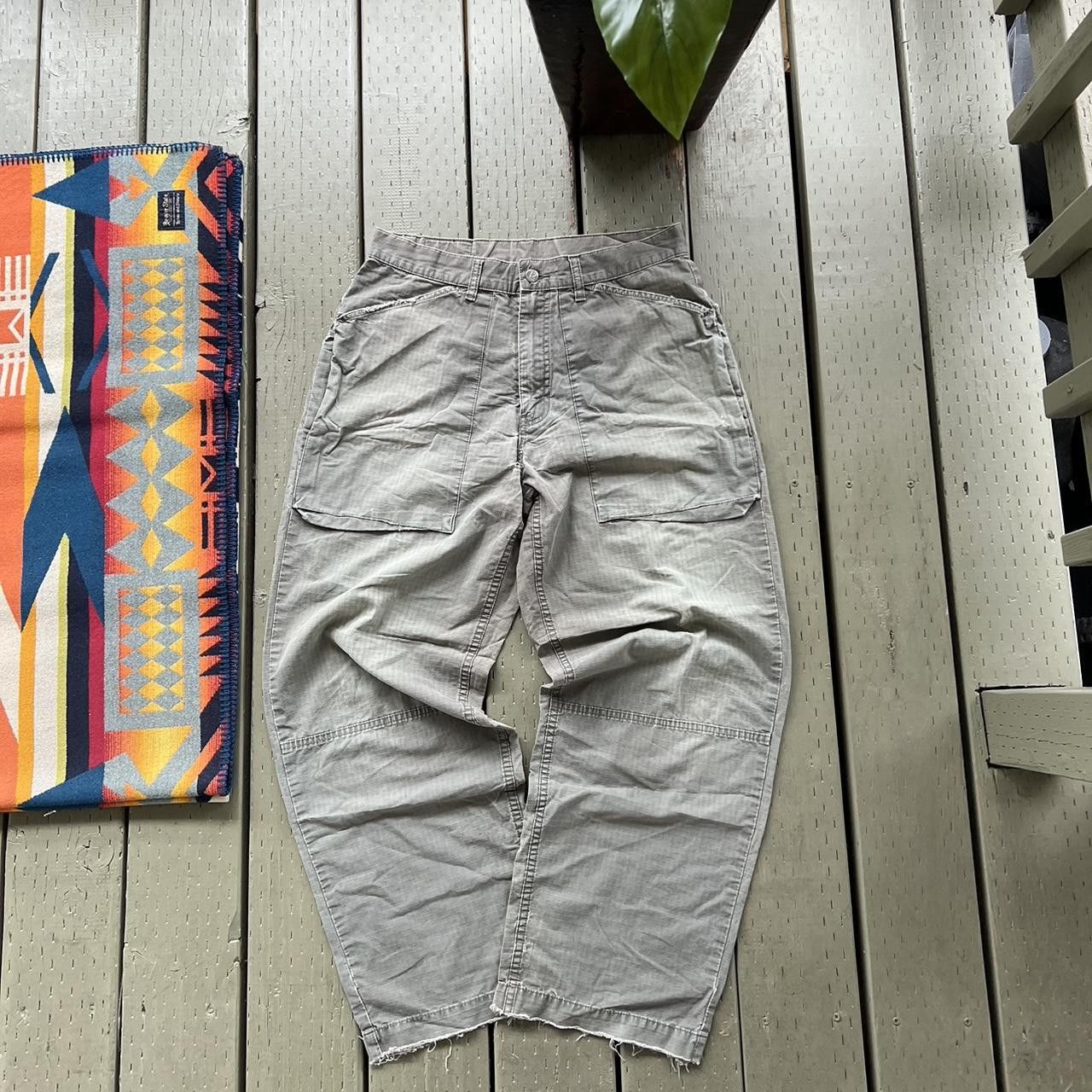 Levi's × Vintage Levis L2 Vintage Baggy Light Green Cargo pants Size US 32 / EU 48 - 4 Thumbnail