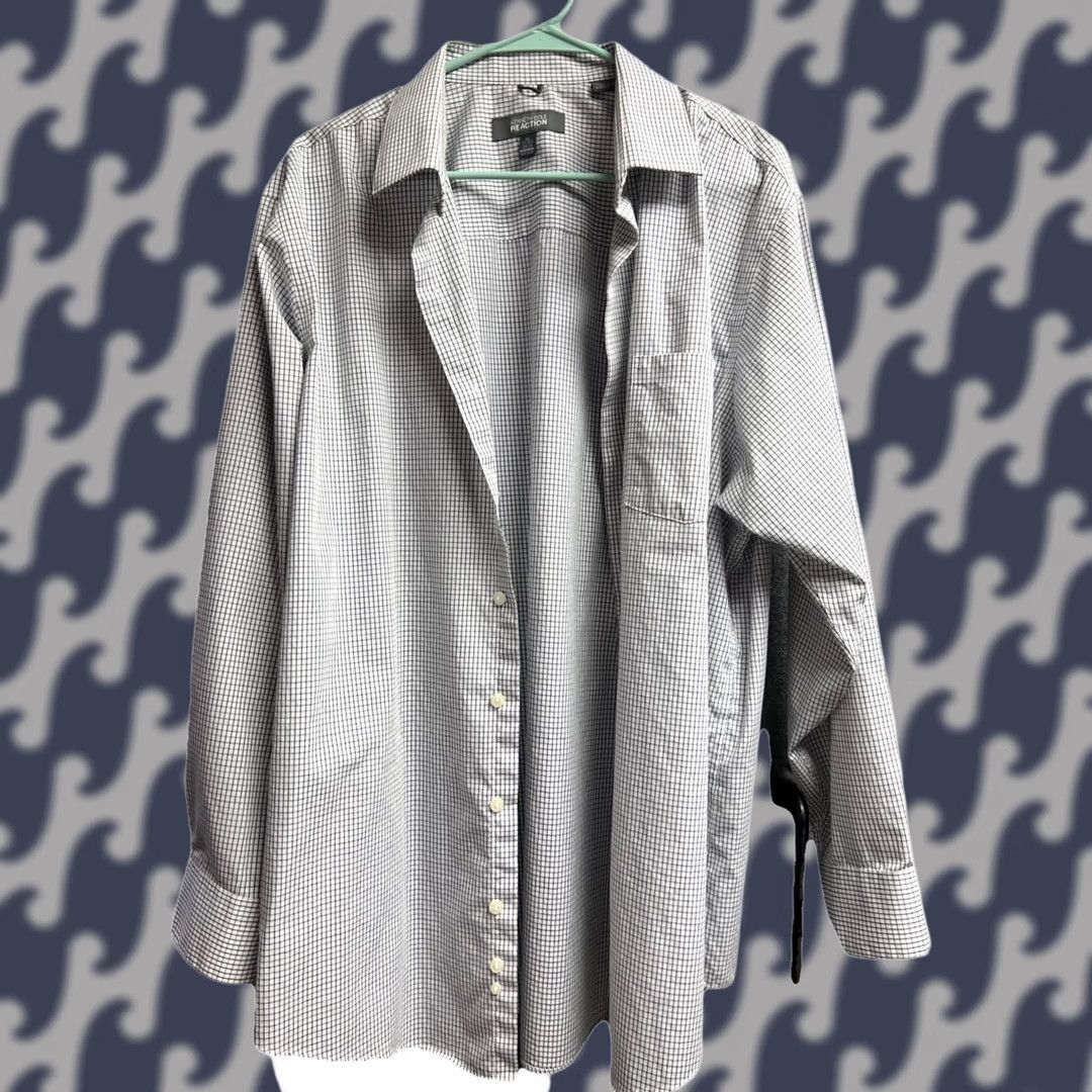 Kenneth Cole Kenneth Cole Reaction Shirt Mens XL Normcore Modern Dress Men Size Size 46R - 1 Thumbnail