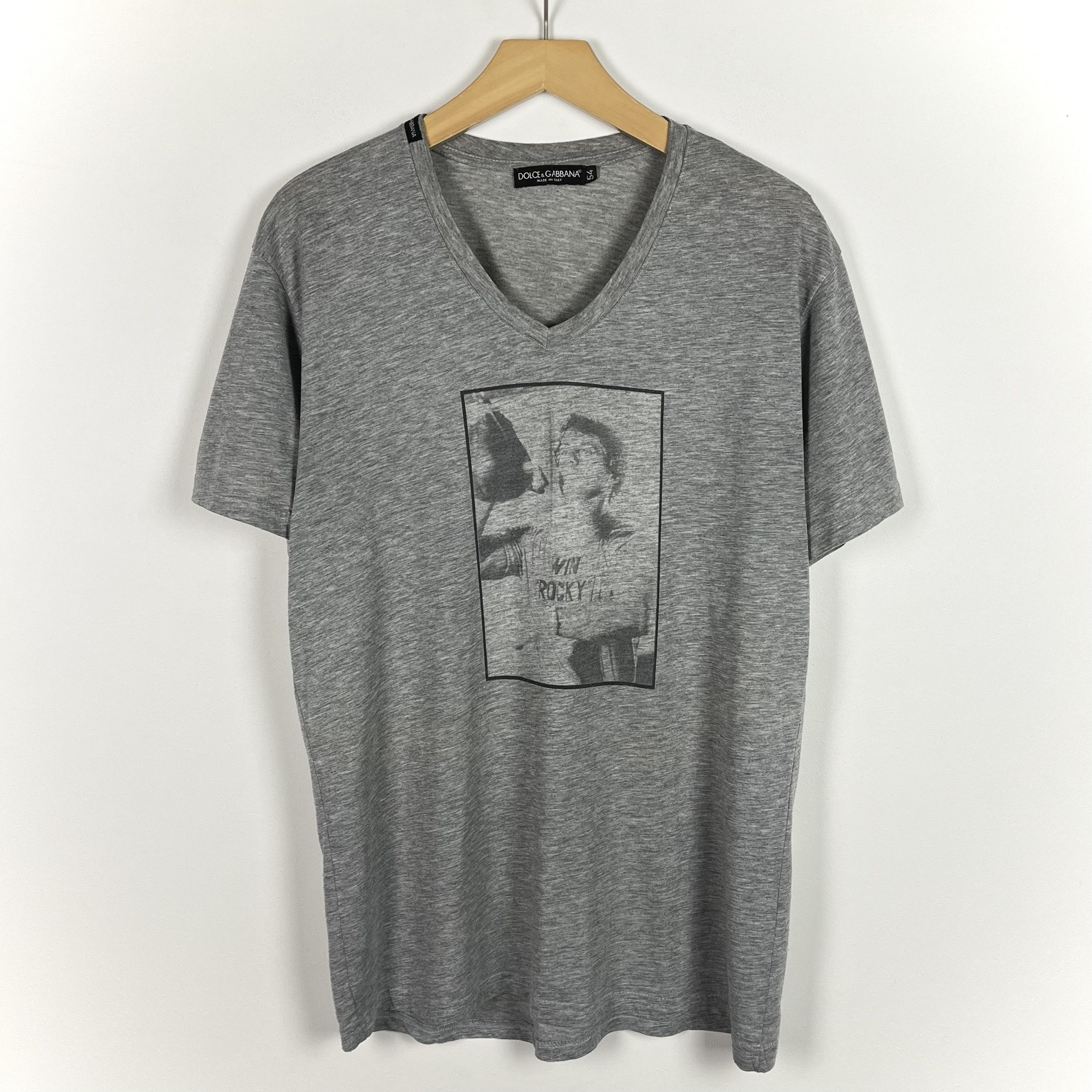 Dolce & Gabbana Vintage Dolce & Gabbana Rocky Balboa Y2K T Shirt 00’s Size US L / EU 52-54 / 3 - 1 Thumbnail