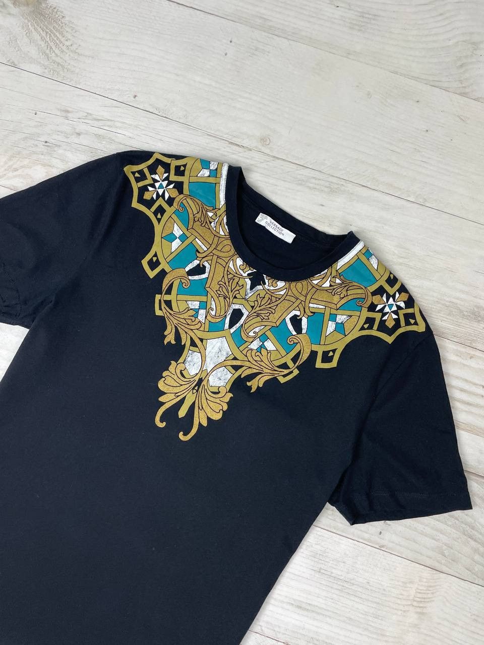 Versace Versace Collection Black Baroque Moroccan Print T-Shirt Size US M / EU 48-50 / 2 - 2 Thumbnail