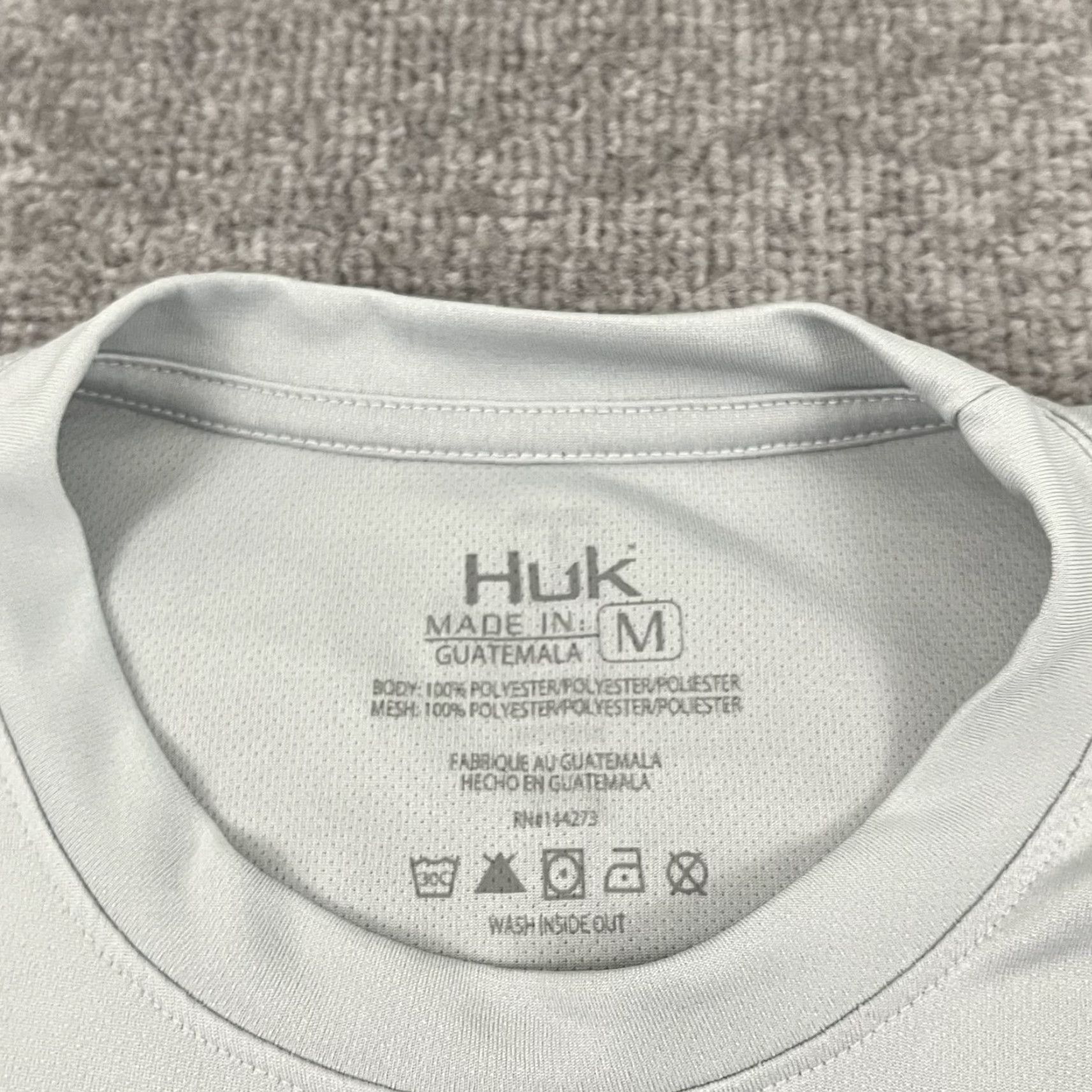 Vintage HUK Shirt Mens Medium Gray Performance Fishing Outdoor Long Sleeve Shirt Mens Gray Regular Size US M / EU 48-50 / 2 - 6 Thumbnail