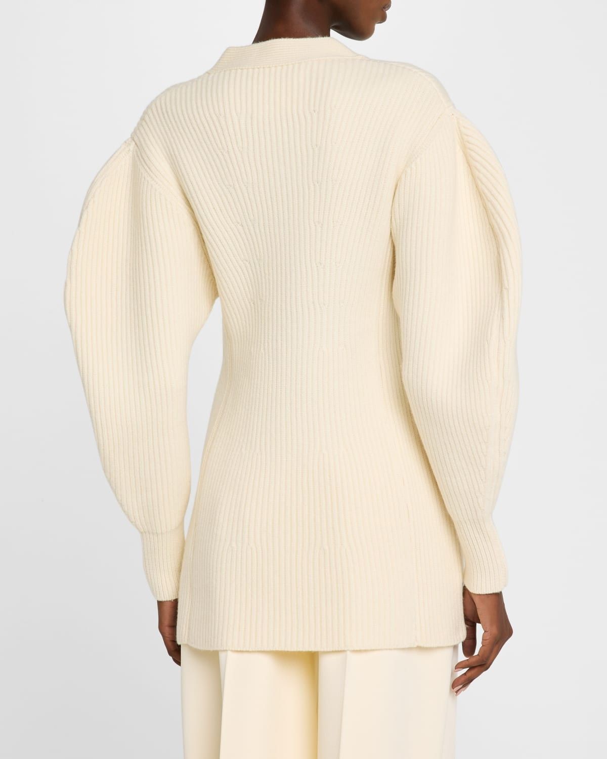 Jil Sander o1y1025 Cardigan in Off-White Size S / US 4 / IT 40 - 3 Thumbnail