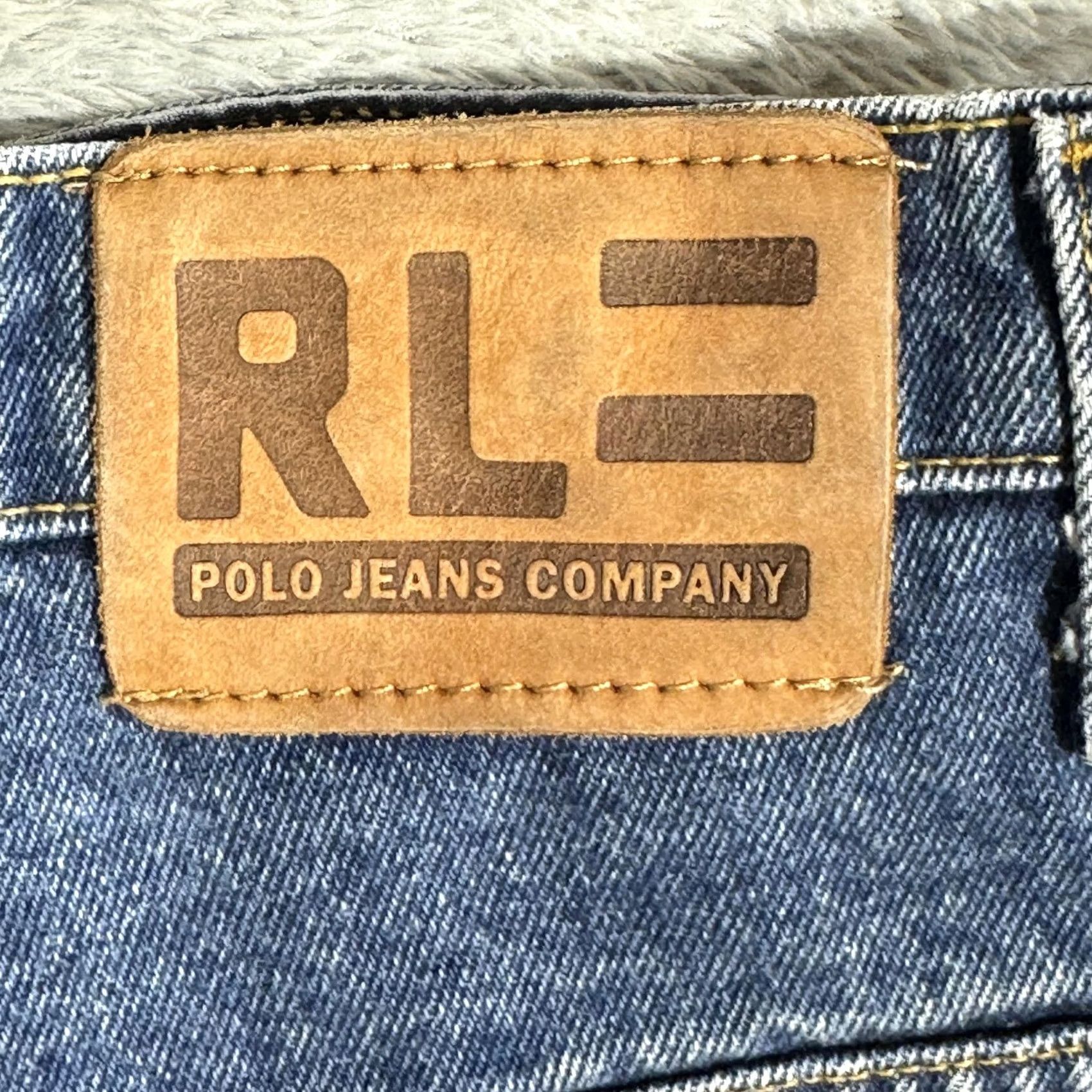 Polo Ralph Lauren VINTAGE Polo Jeans Co. Jeans Mens 36x30 Blue Denim Classic Straight RL 90s Mens Size US M / EU 48-50 / 2 - 4 Thumbnail