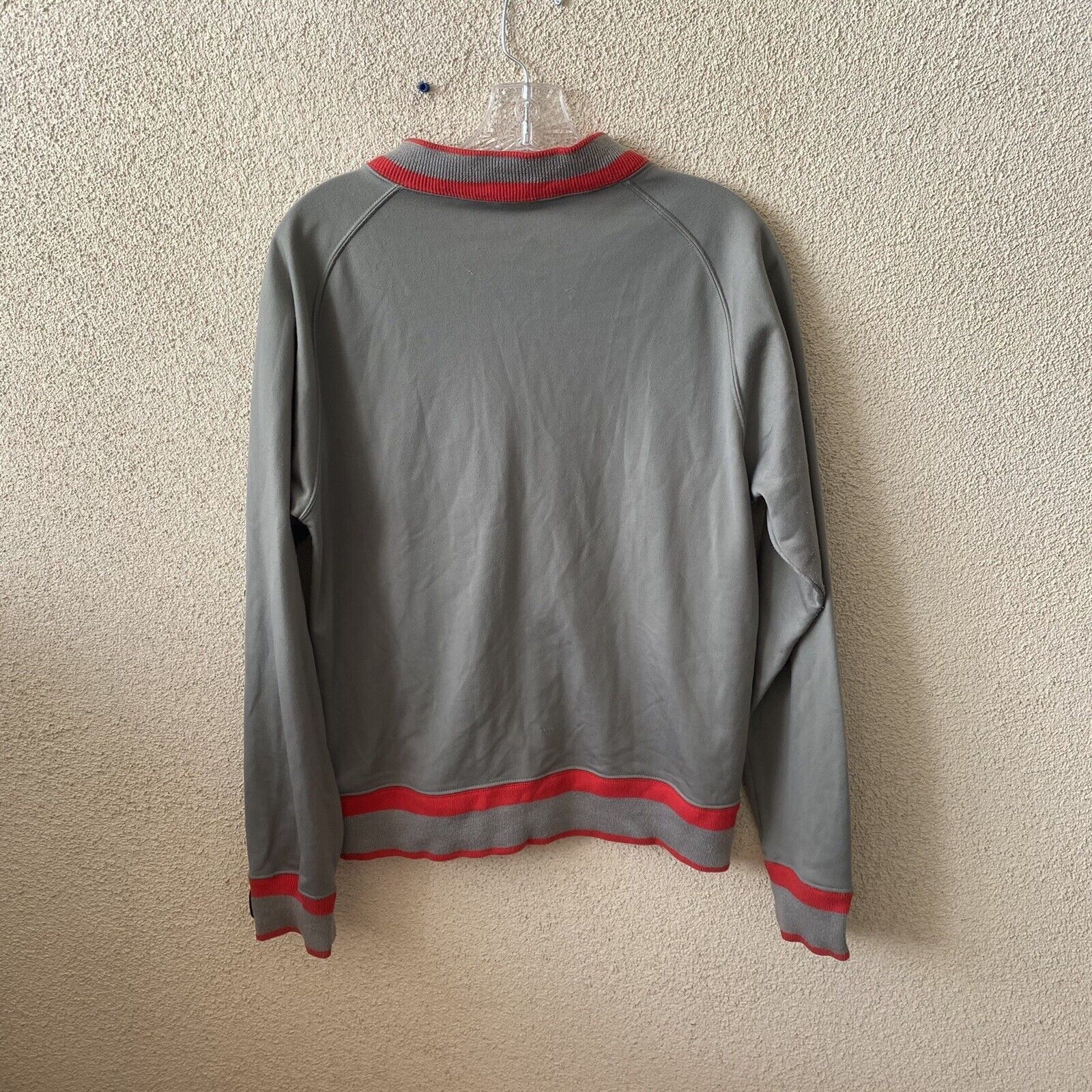 Diesel Diesel Mens Jacket Gray Red Sweat Jacket Tour Security Size Size US M / EU 48-50 / 2 - 7 Thumbnail