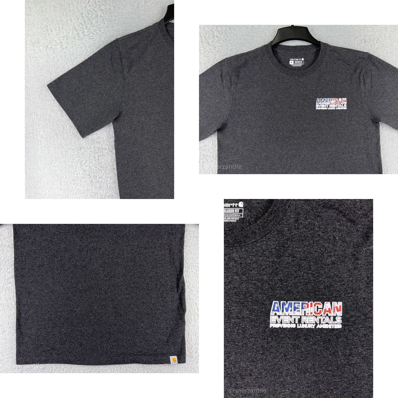 Carhartt Carhartt Shirt Mens Medium Gray Dark Heather Relaxed Fit Cotton Blend Workwear T-Shirt Logo Embroidered Mens 90s Theme (If '90s' not applicable omit) Size US M / EU 48-50 / 2 - 8 Thumbnail