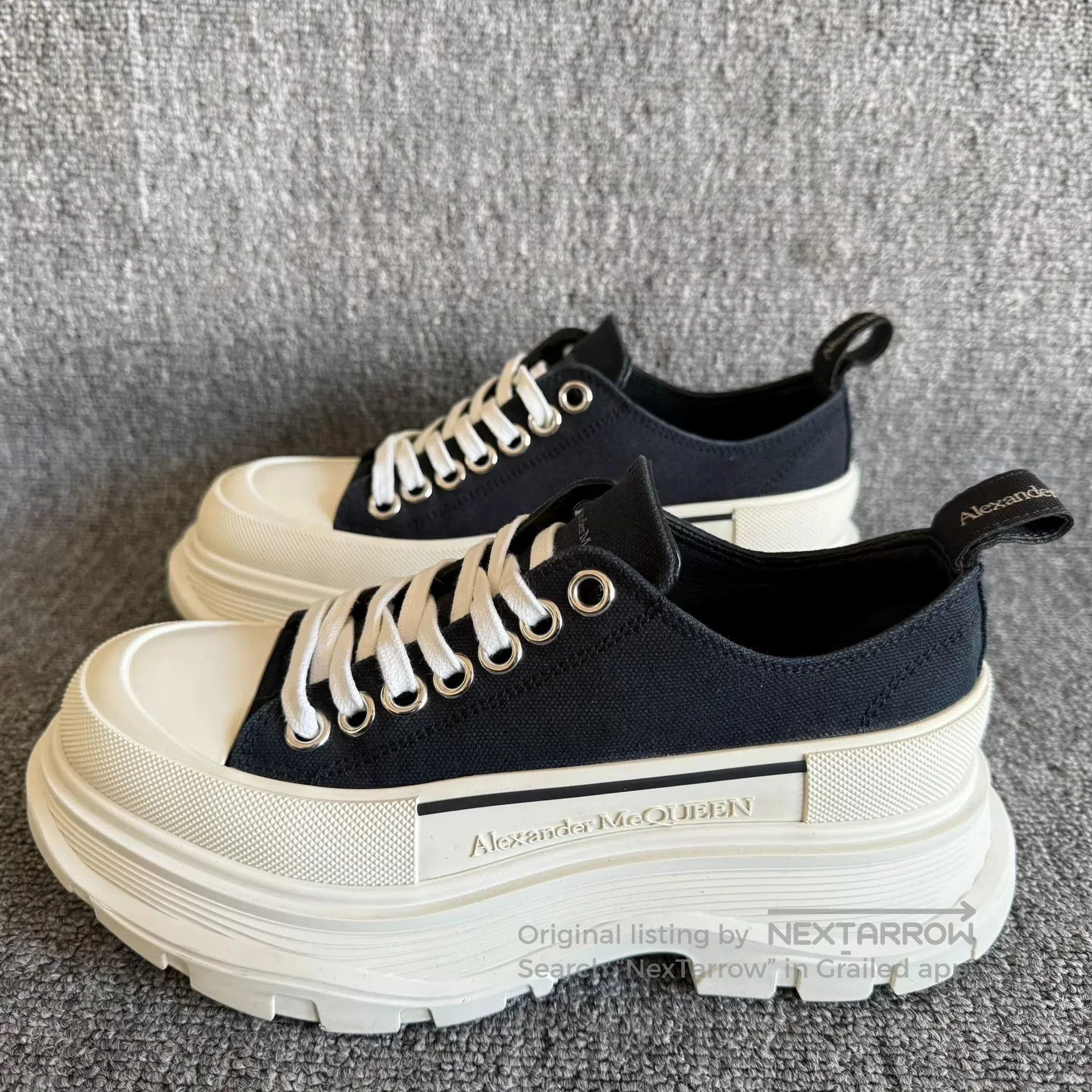 Alexander McQueen Platform Canvas Shoes 36.