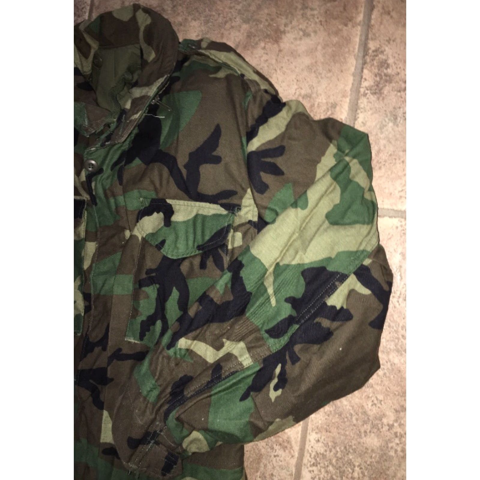 Vintage Mens Camouflage Full Zip Cold Weather Field Coat Size Small Size US S / EU 44-46 / 1 - 2 Thumbnail