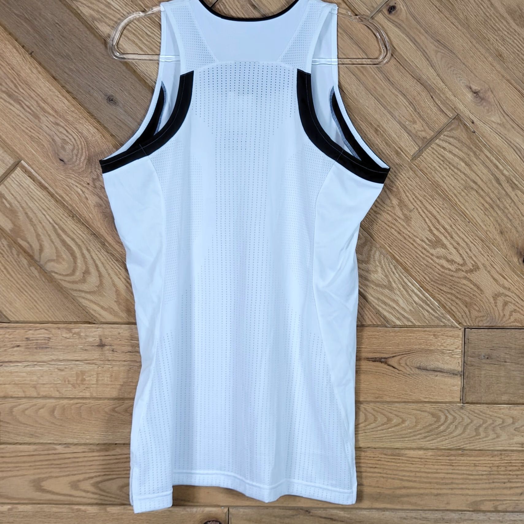 Adidas Adidas Performance Womens Tank Top Basketball Active Top Logo Pullover V-Neck White L Shirt Womens Basketball, Gym & Training Size L / US 10 / IT 46 - 5 Thumbnail