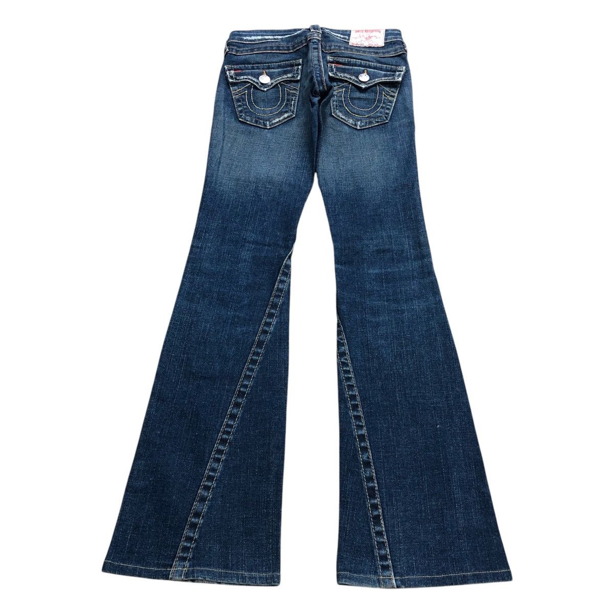 If Six Was Nine × Japanese Brand × True Religion Vintage True Relligion Distressed BootCut Flared Jeans LGB Size US 26 / EU 42 - 15 Thumbnail