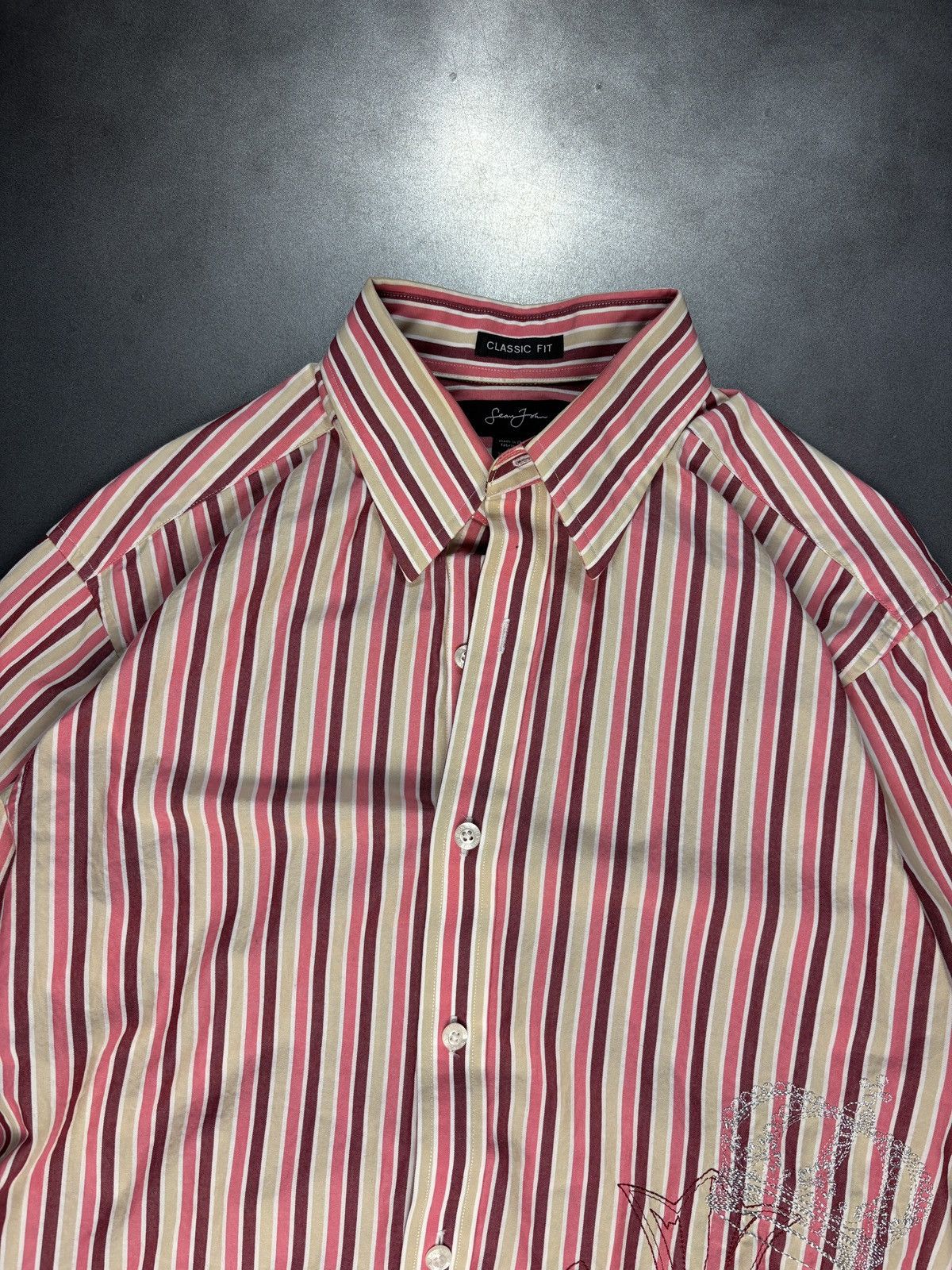 Sean John × Vintage 2000s Sean John Button Up Y2K Vintage Dress Shirt Affliction Size US S / EU 44-46 / 1 - 4 Thumbnail
