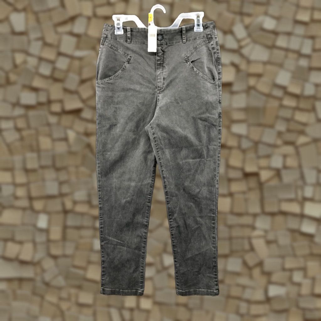 Anthropologie VINTAGE Anthropologie Jeans Women M High Rise Skinny Dark Gray Denim 5-Pocket Regular Cotton Baggy? Size 32" / US 10 / IT 46 - 1 Thumbnail
