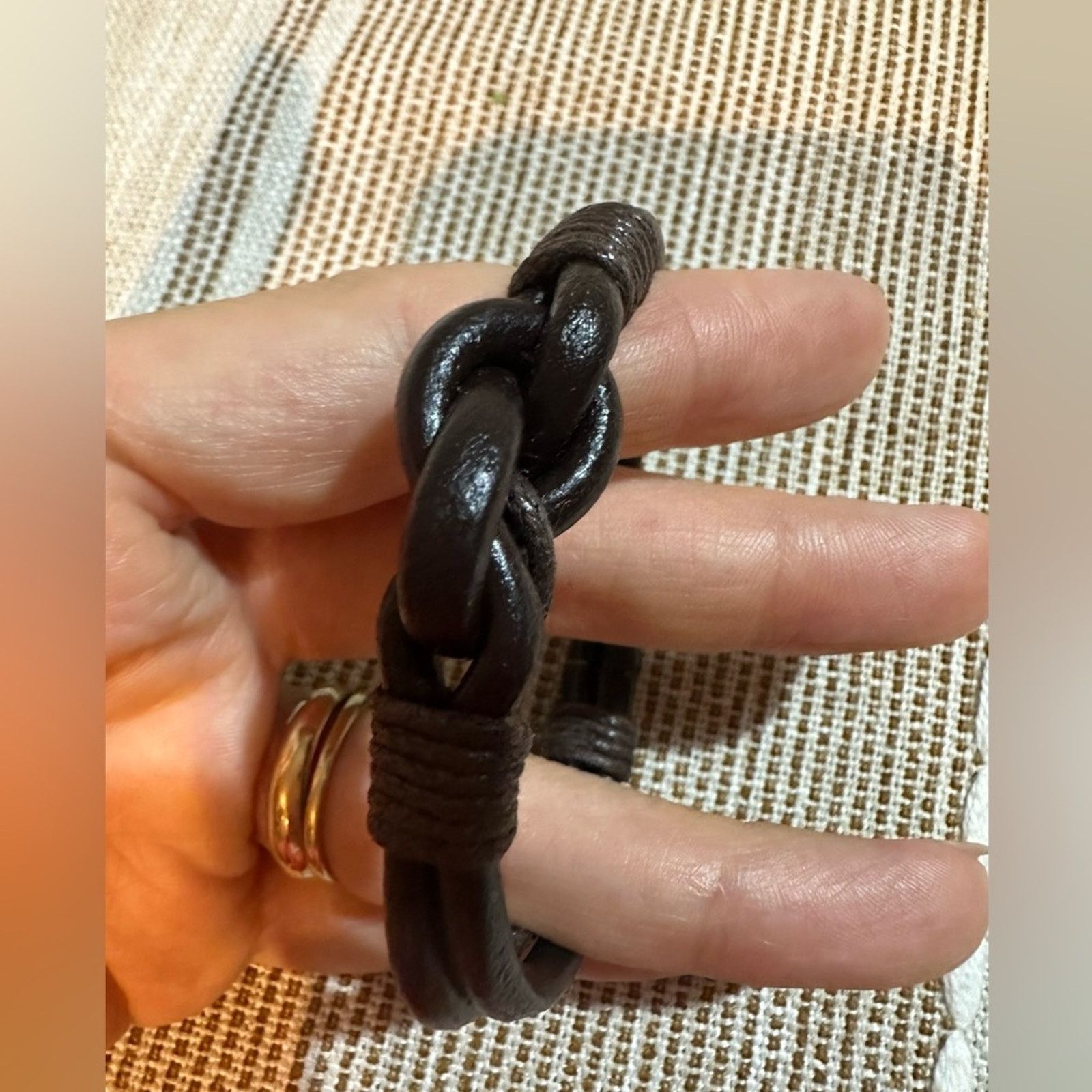 Other Handmade Brown Braided Bracelet Wrap for Men Size ONE SIZE - 3 Thumbnail