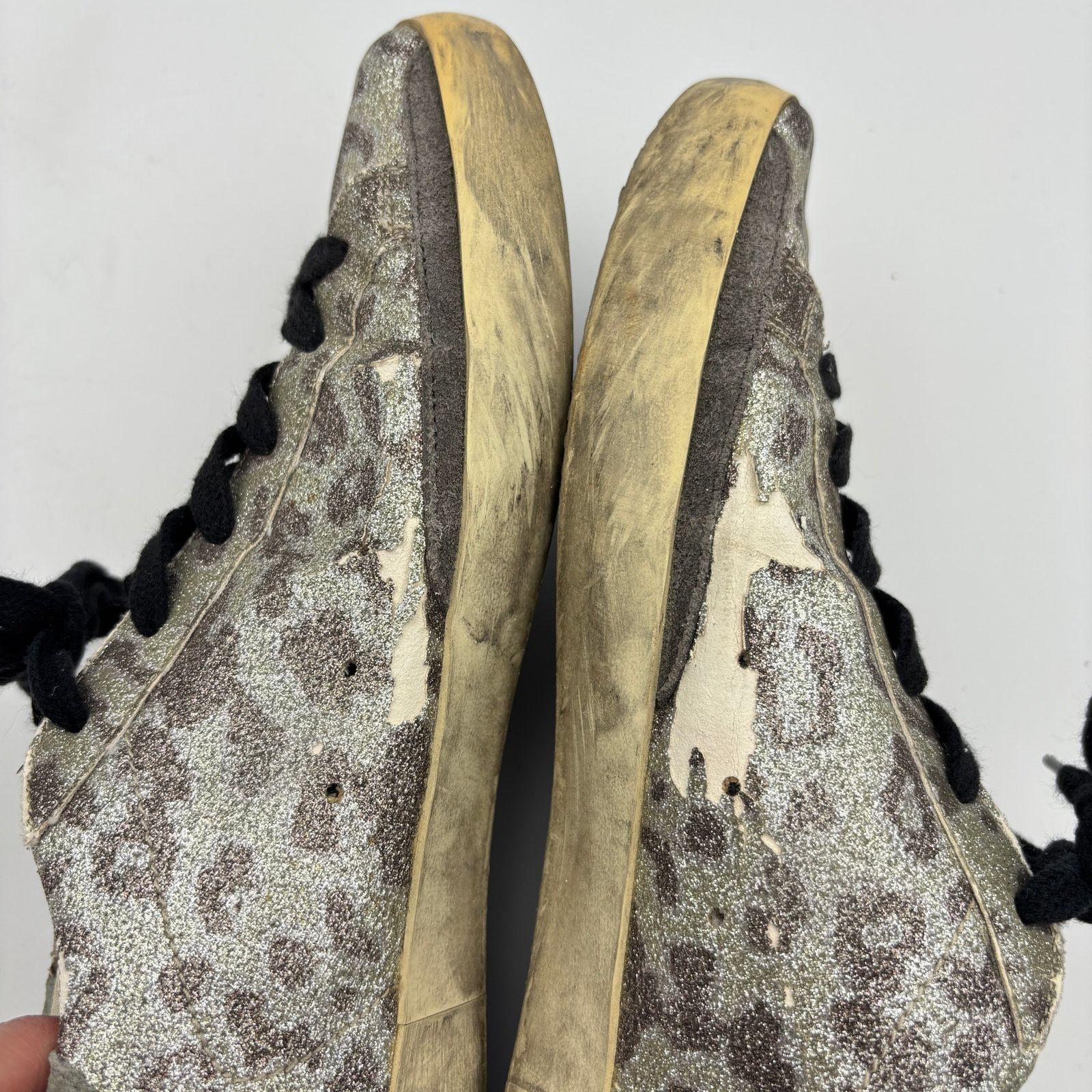 Golden Goose Golden Goose Superstar GGDB Glitter Leopard Sneakers 39 US 9 Size US 9 / IT 39 - 13 Thumbnail