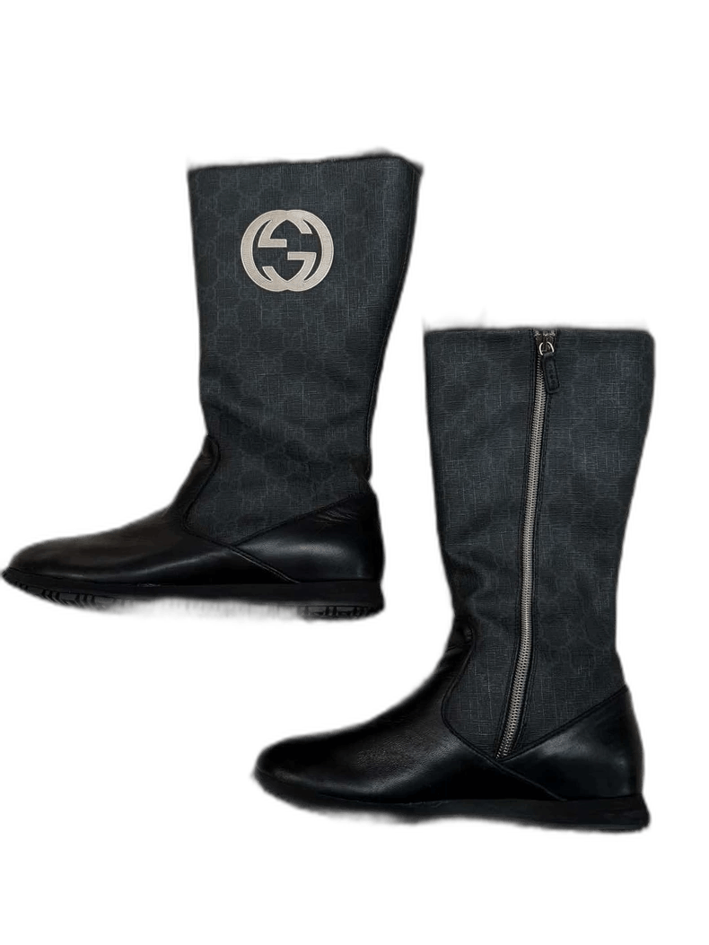 Gucci Gucci Boots Size 35.5 Black Color Size US 5 / IT 35 - 1 Thumbnail