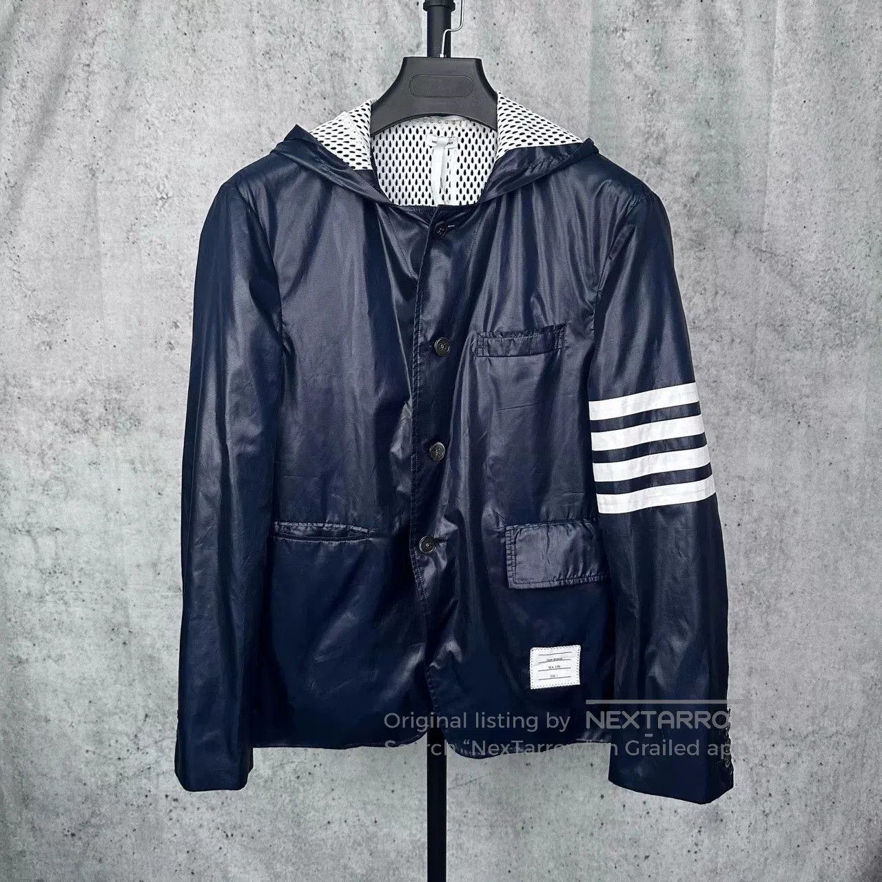 Thom Browne Thom Browne Navy Raincoat. Size US S / EU 44-46 / 1 - 1 Thumbnail