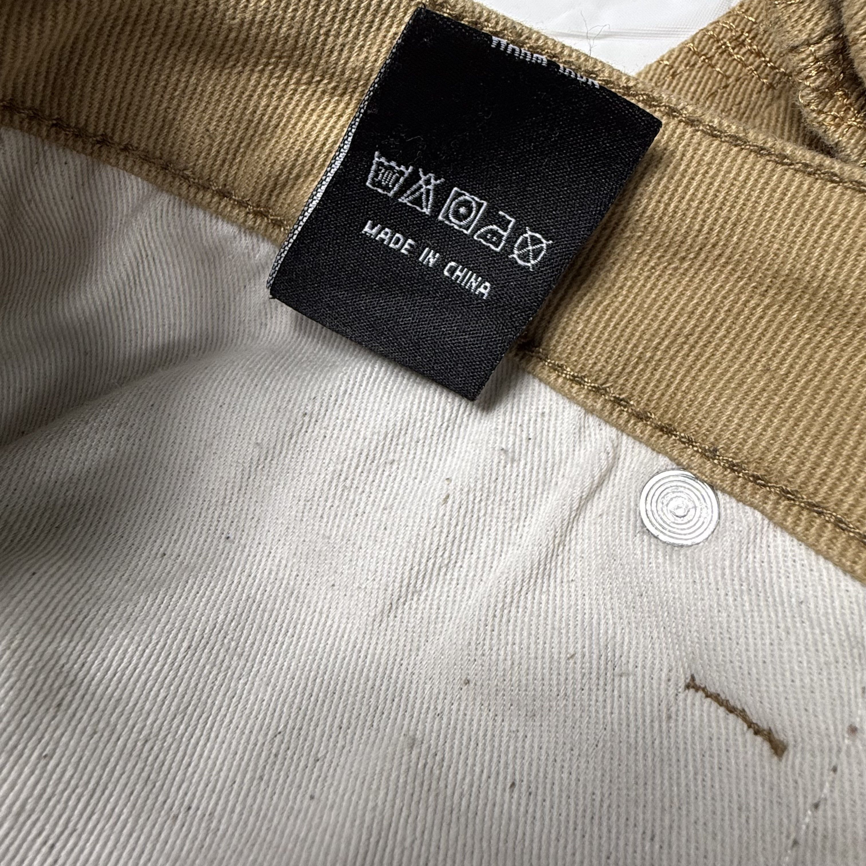 GUAPI Guapi Mens Tan Distressed Textured Flare Jeans Size 40 Khaki Size US 40 / EU 56 - 6 Thumbnail