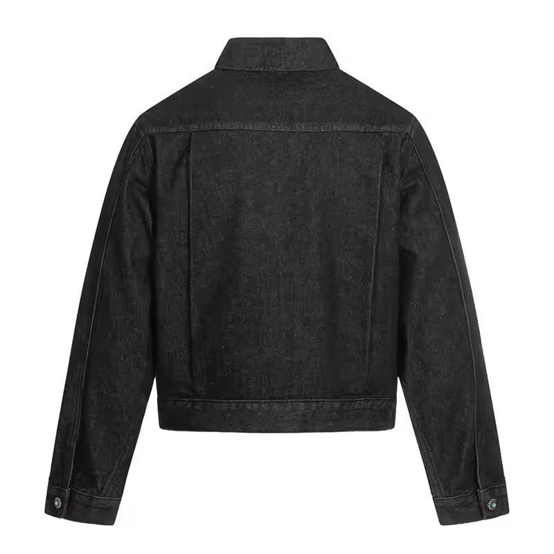 Japanese Brand Fireman Clasp Black Cropped Denim Jacket Size US L / EU 52-54 / 3 - 10 Thumbnail