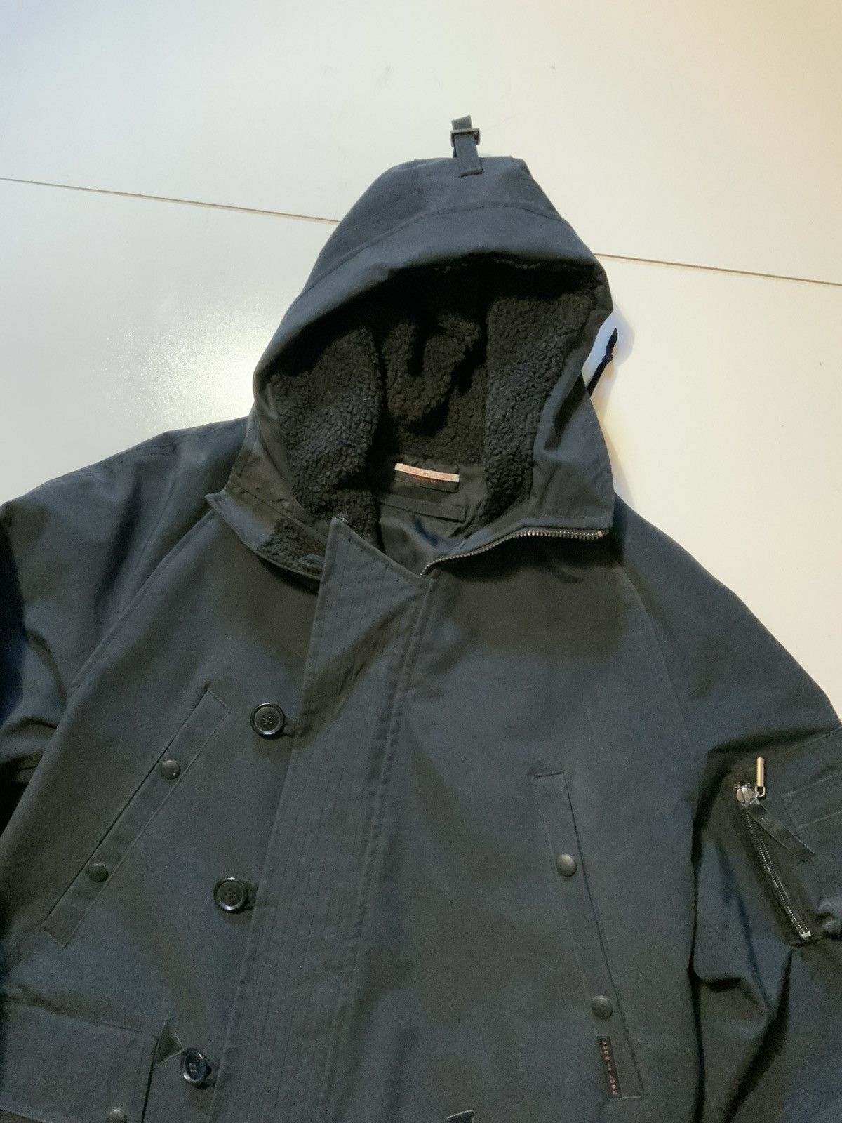 Designer Luck In Luck Functional N-3B Sherpa Parka PVC Coat Jacket Size US L / EU 52-54 / 3 - 3 Thumbnail