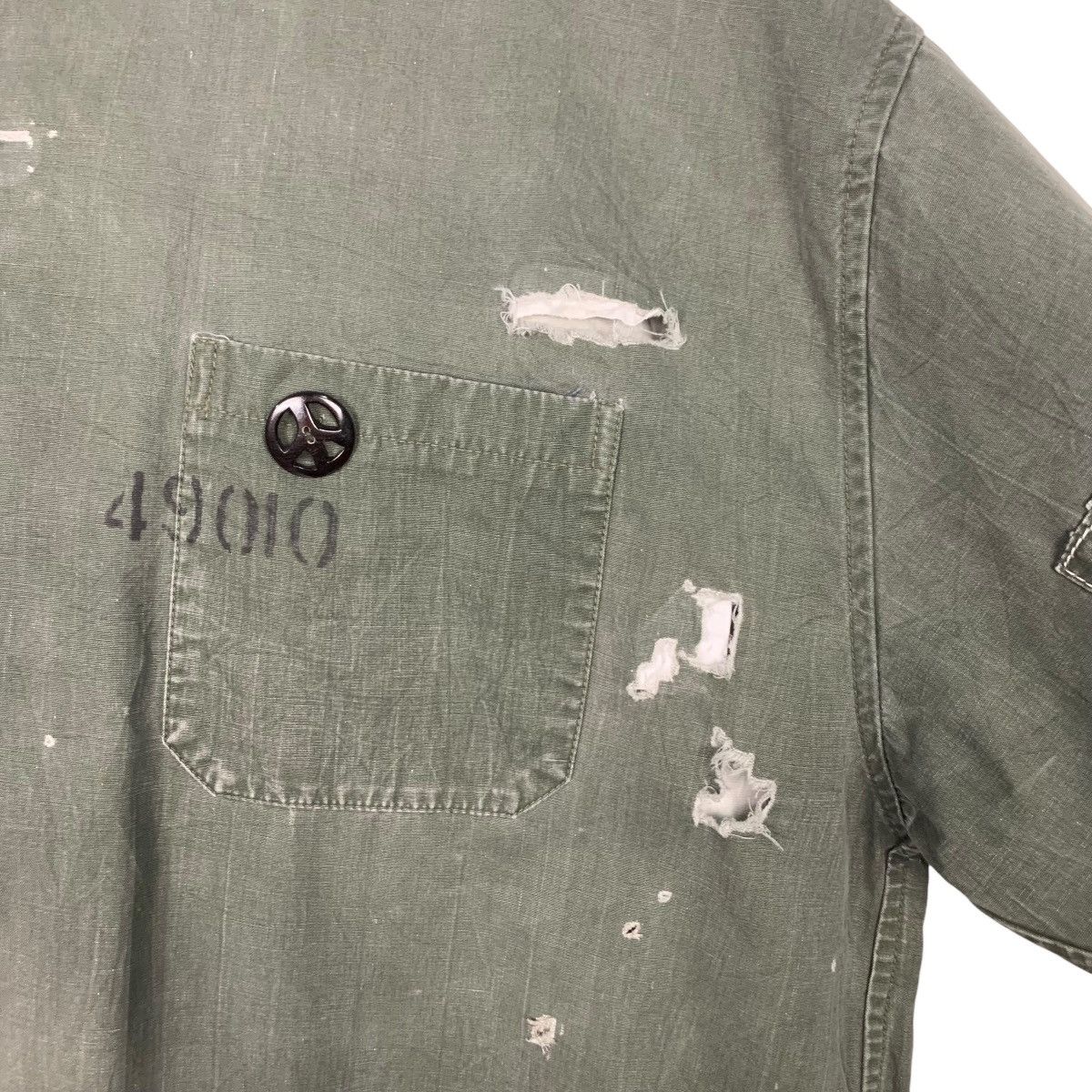 Vintage SLOW HANDS US Oil Workism Pullover Hooded Jacket #2917-C132 Size US L / EU 52-54 / 3 - 15 Thumbnail