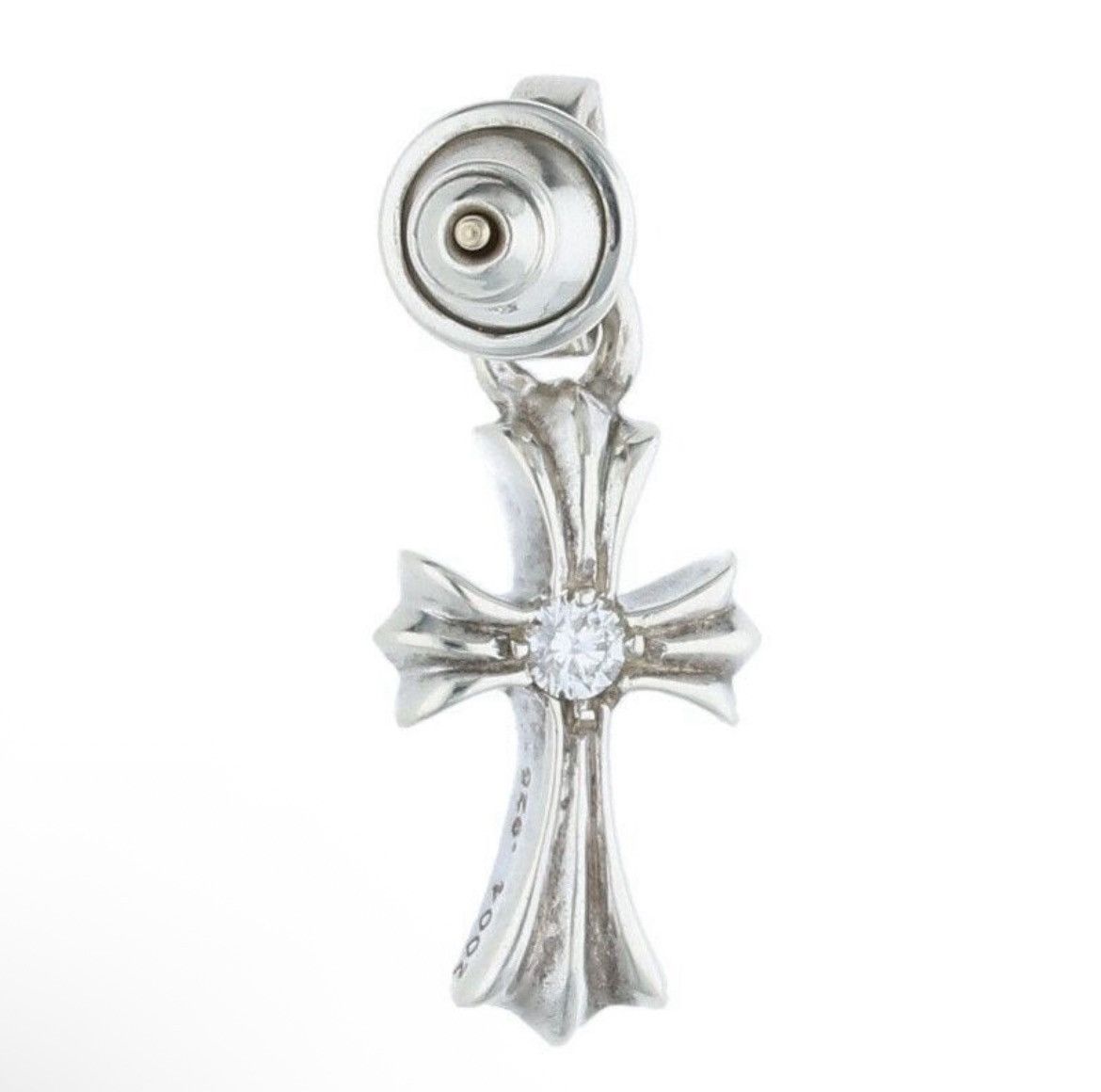 Chrome Hearts Chrome Hearts Baby Fat Diamond Silver Earring Size ONE SIZE - 2 Thumbnail