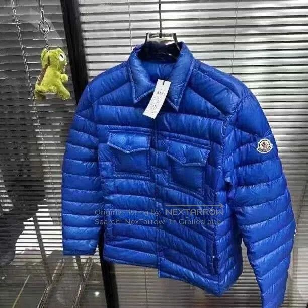 Moncler Moncler Blue Logo Two-Pocket Down Jacket. Size S / US 4 / IT 40 - 1 Thumbnail