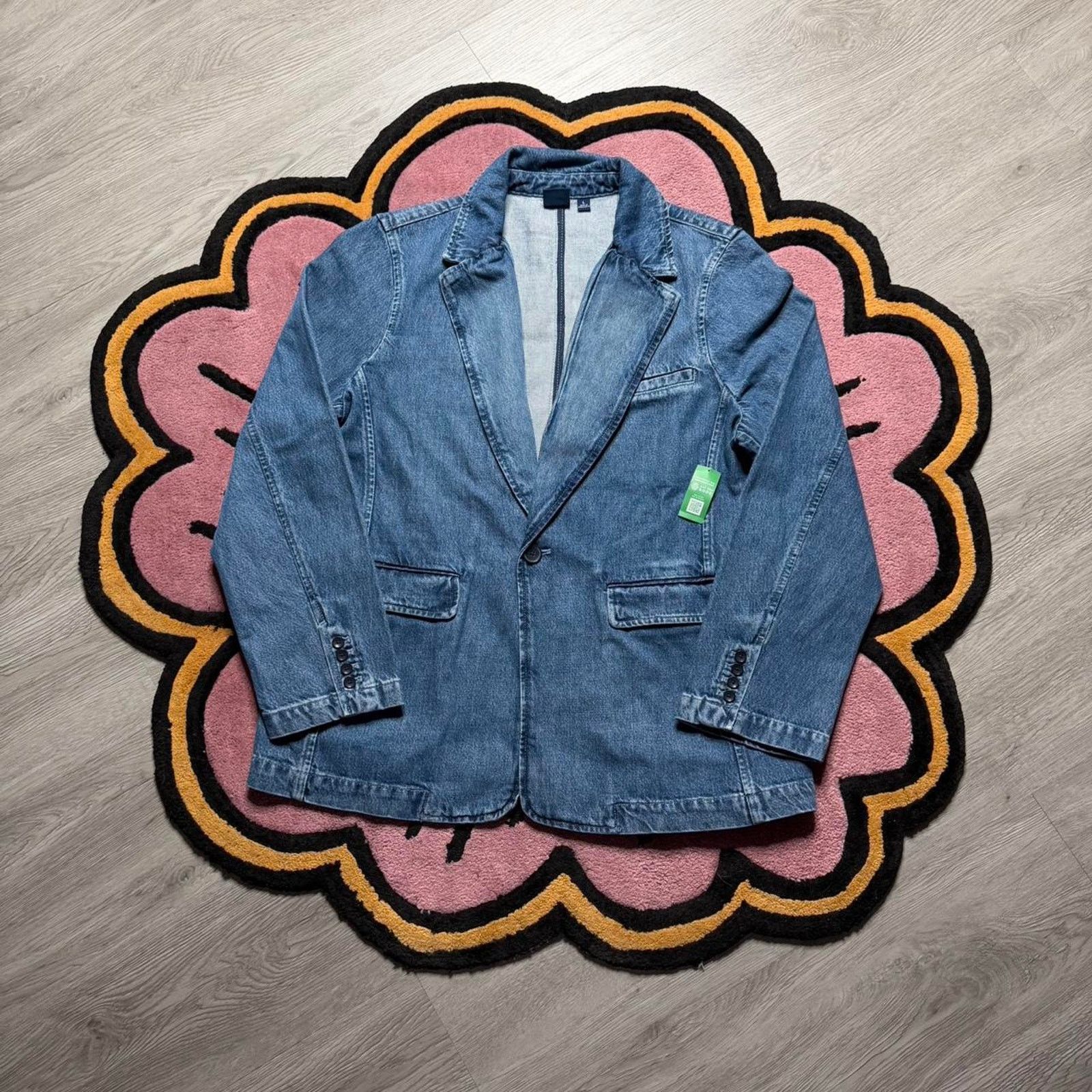 Gap Gap Women’s Blue Indigo Denim Blazer Jacket Size Large Blue Size L / US 10 / IT 46 - 1 Thumbnail