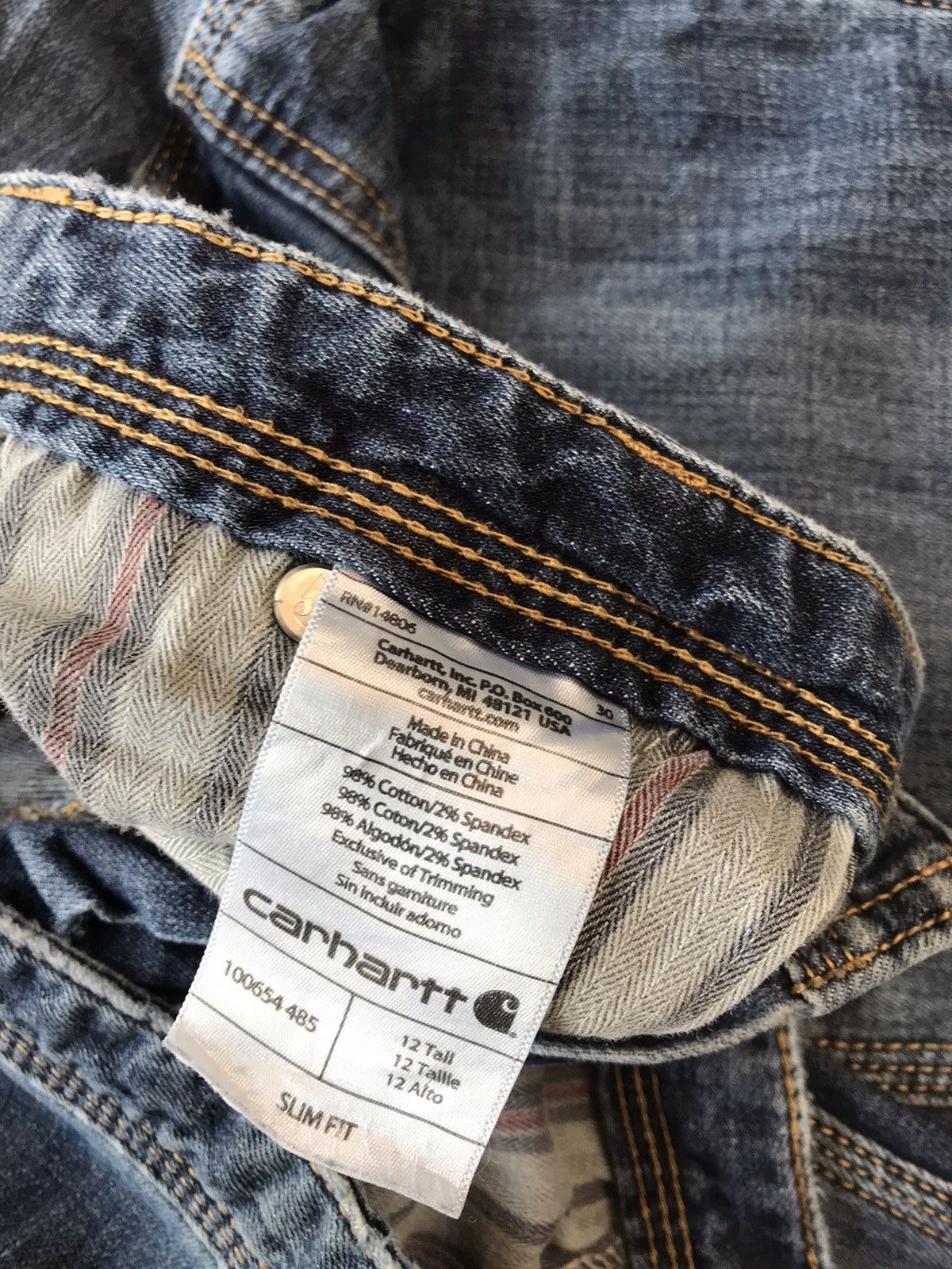Carhartt × Vintage Vintage Carhartt light weight double knee denim Size US 34 / EU 50 - 6 Thumbnail
