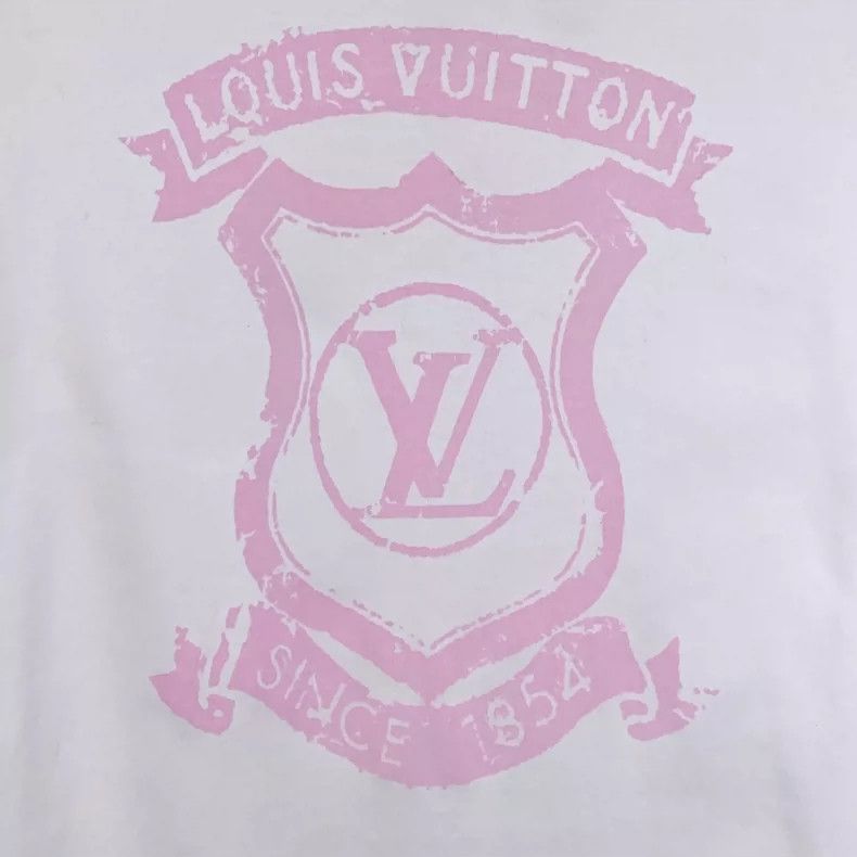 Louis Vuitton Louis Vuitton 22 white logo printed chain cotton crewneck Size S / US 4 / IT 40 - 4 Thumbnail