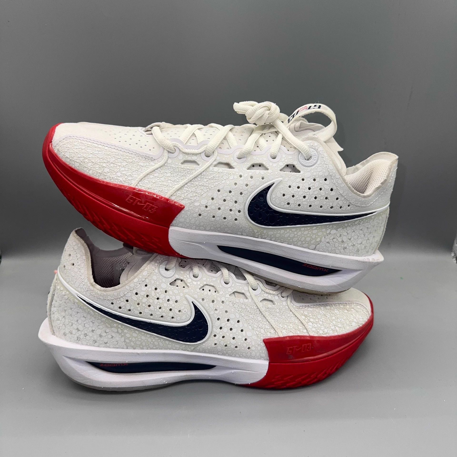 Nike Nike GT Cut 3 Gray Red Black 41 Like New Size US 8 / EU 41 - 5 Thumbnail