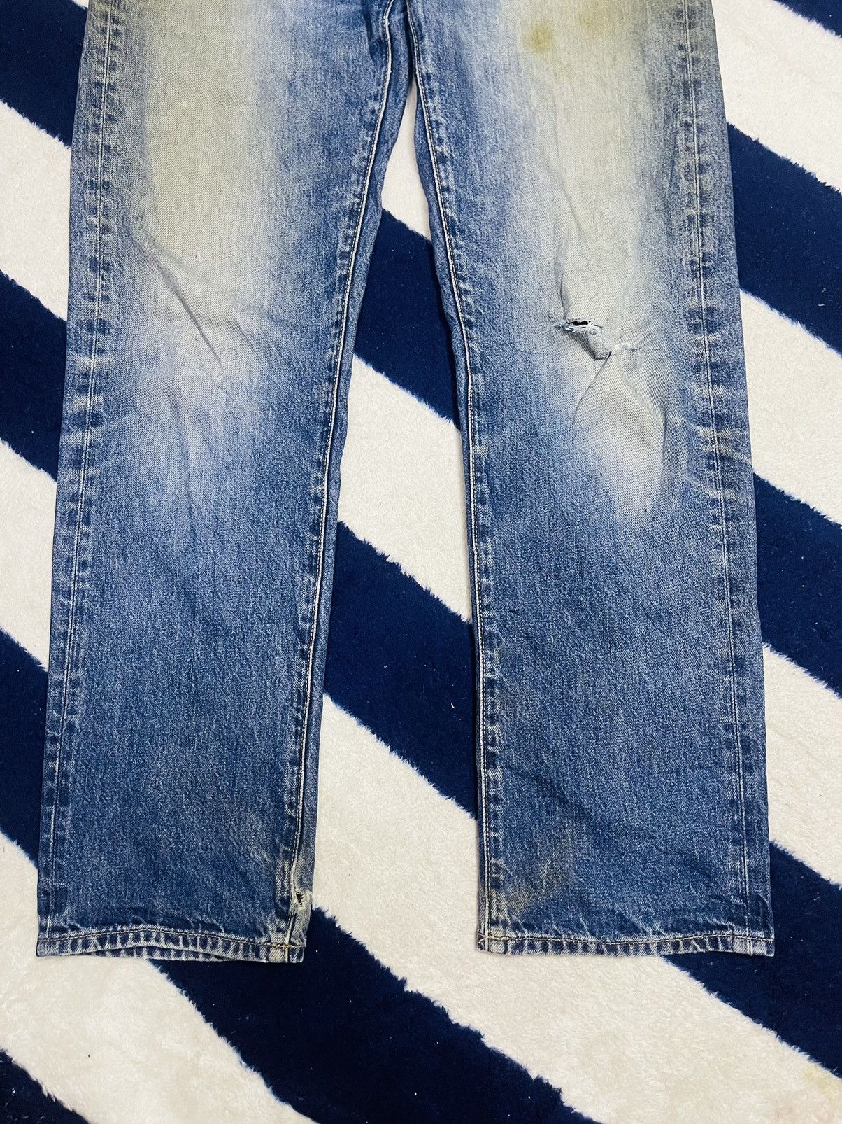 Japanese Brand × Uniqlo Uniqlo Distressed Jeans (15) Size US 34 / EU 50 - 15 Thumbnail