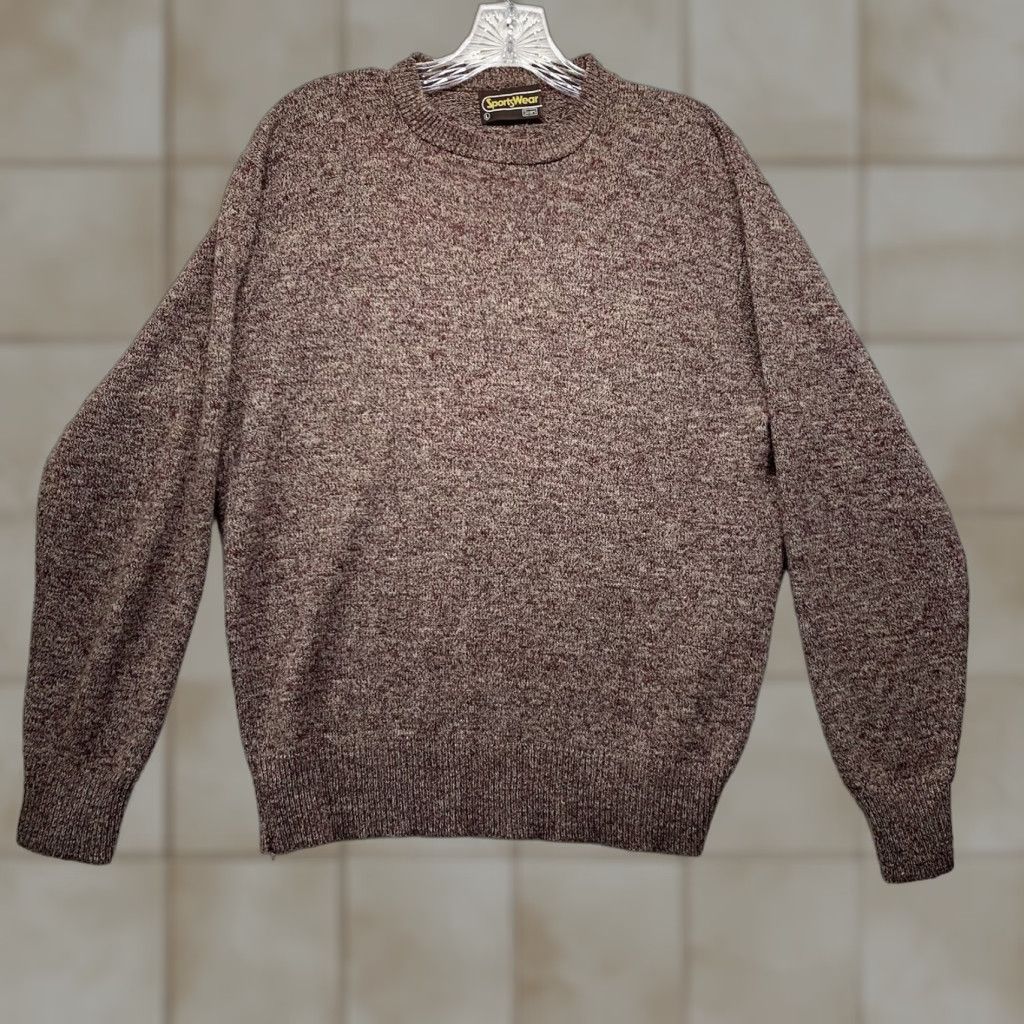 Sears VINTAGE Sears Sweater Large Red 80s Outdoor Pullover Long Sleeve Casual Mens Size US L / EU 52-54 / 3 - 1 Thumbnail