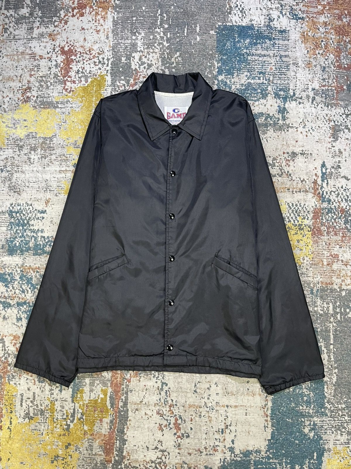 Vintage Vtg Game Sportswear USA Plain Coach Jacket Size US M / EU 48-50 / 2 - 1 Thumbnail