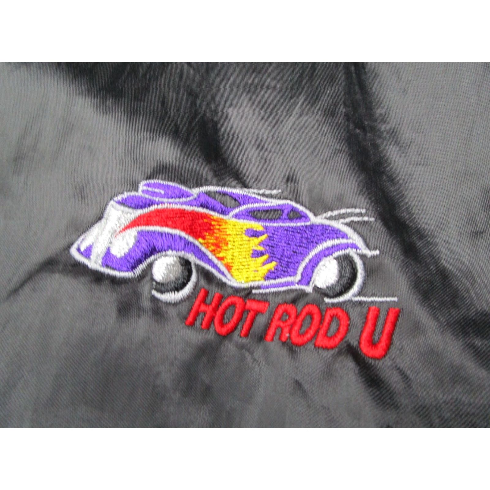 Vintage VINTAGE West Ark Jacket Mens XL Black Satin Snap Front Bomber 80s 90s Cars City Retro Transportation Size US XL / EU 56 / 4 - 2 Thumbnail