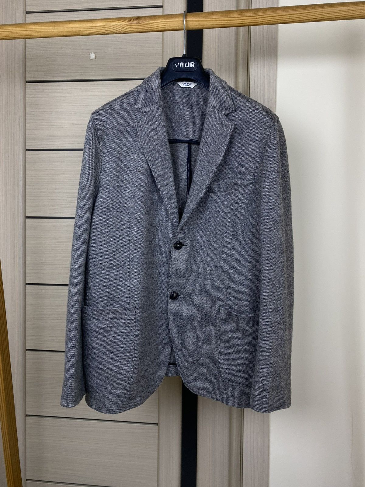 Circolo 1901 unlined wool Patterned Half Line Blazer jacket