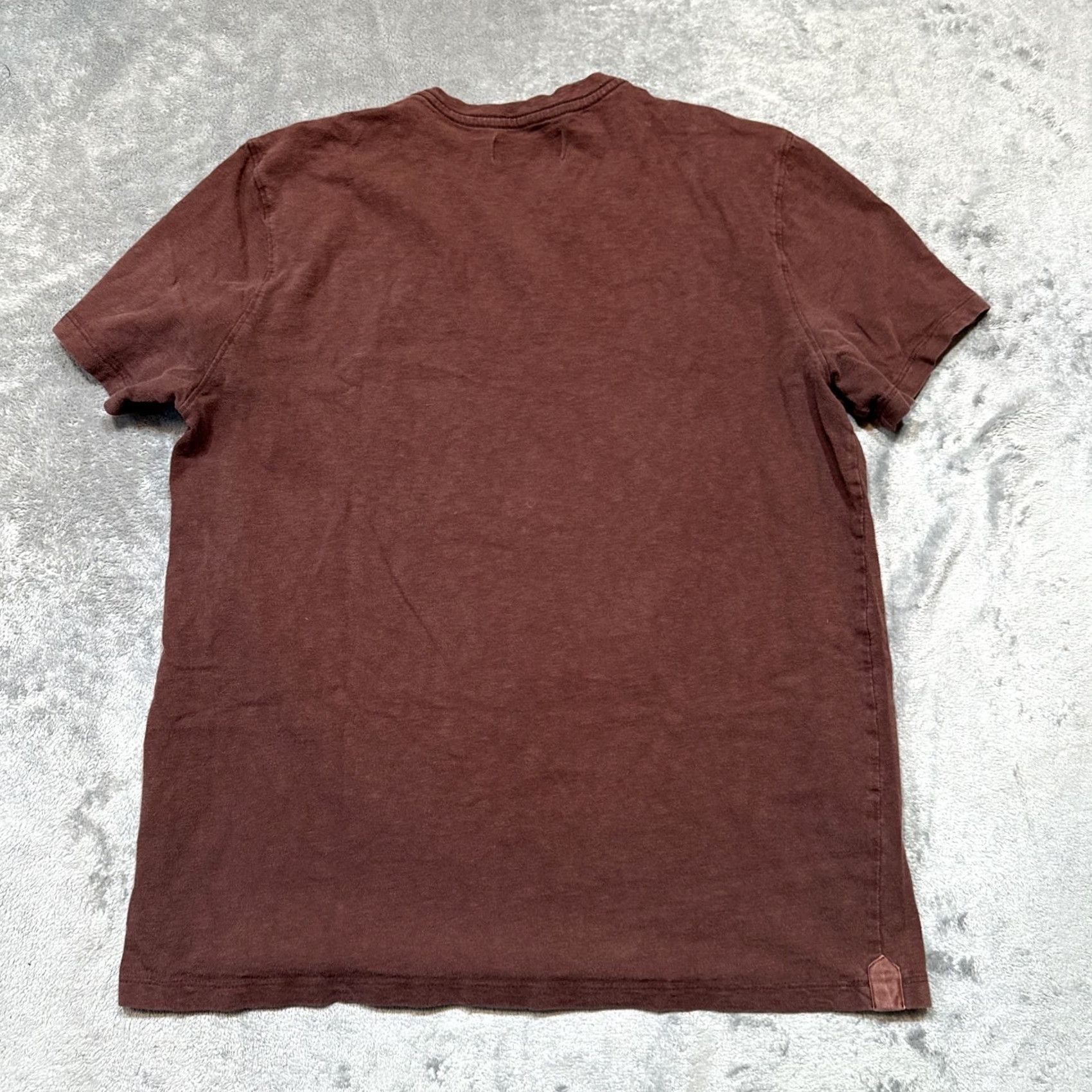 Vintage American Giant T Shirt Mens Large Red Made USA Cotton Preppy Work V Neck Size US L / EU 52-54 / 3 - 6 Thumbnail
