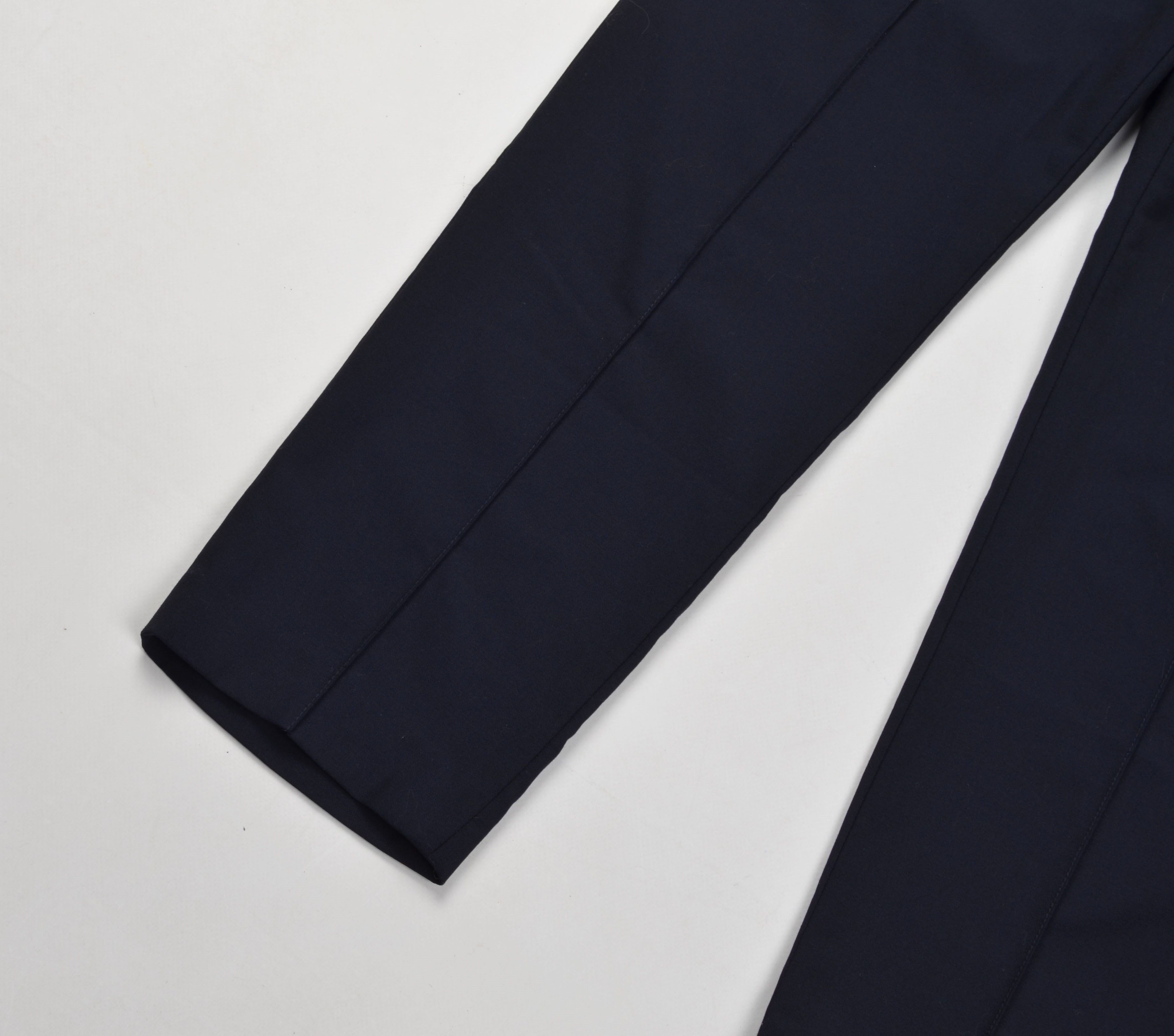 Armani × Emporio Armani Emporio Armani Navy Wool Blend Carrot Fit Trousers Pants Size US 32 / EU 48 - 3 Thumbnail
