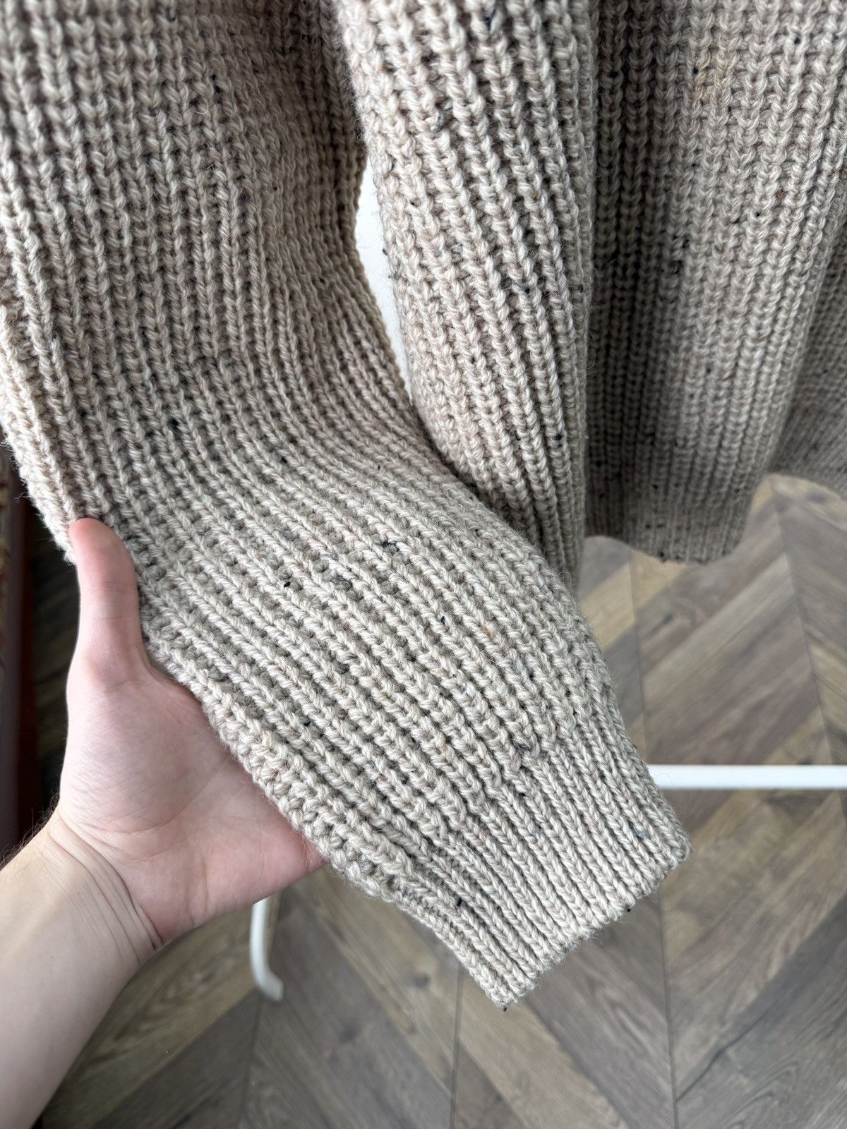 Aran Crafts Vintage Aran Crafts Ireland Wool Sweater Chunky Elbow Patch Size US L / EU 52-54 / 3 - 6 Thumbnail