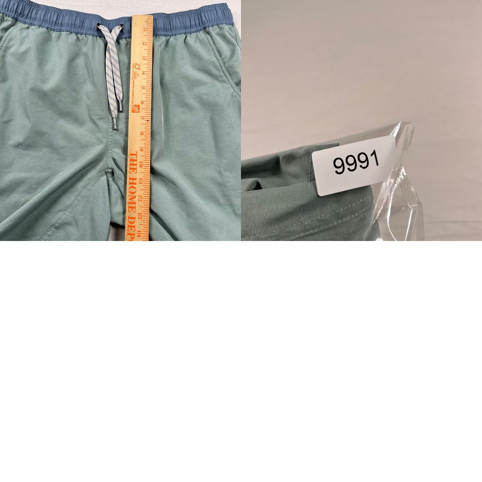 Olive Live Forever Golf Shorts Mens L Performance Stretch Lined Gym Sage 8" Inseam Size US 33 - 8 Thumbnail