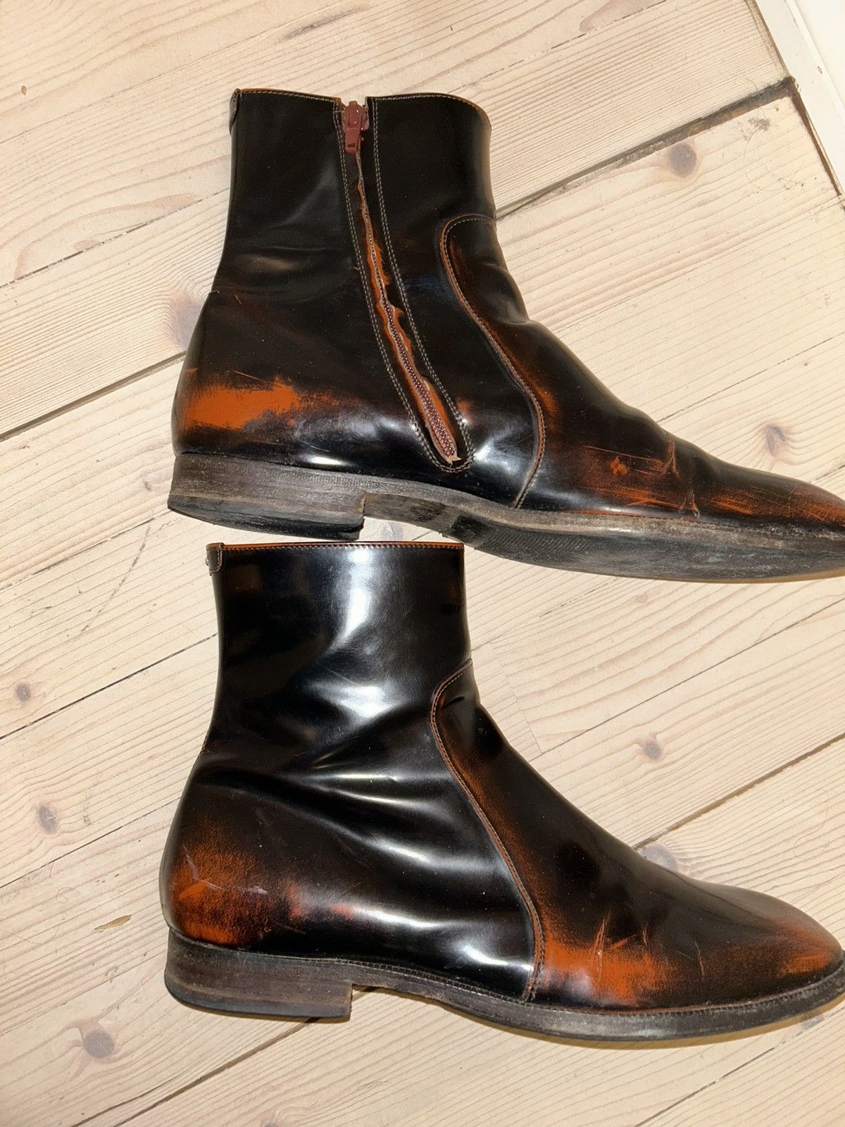 Maison Margiela Patina patent boots Size US 9 / EU 42 - 2 Thumbnail