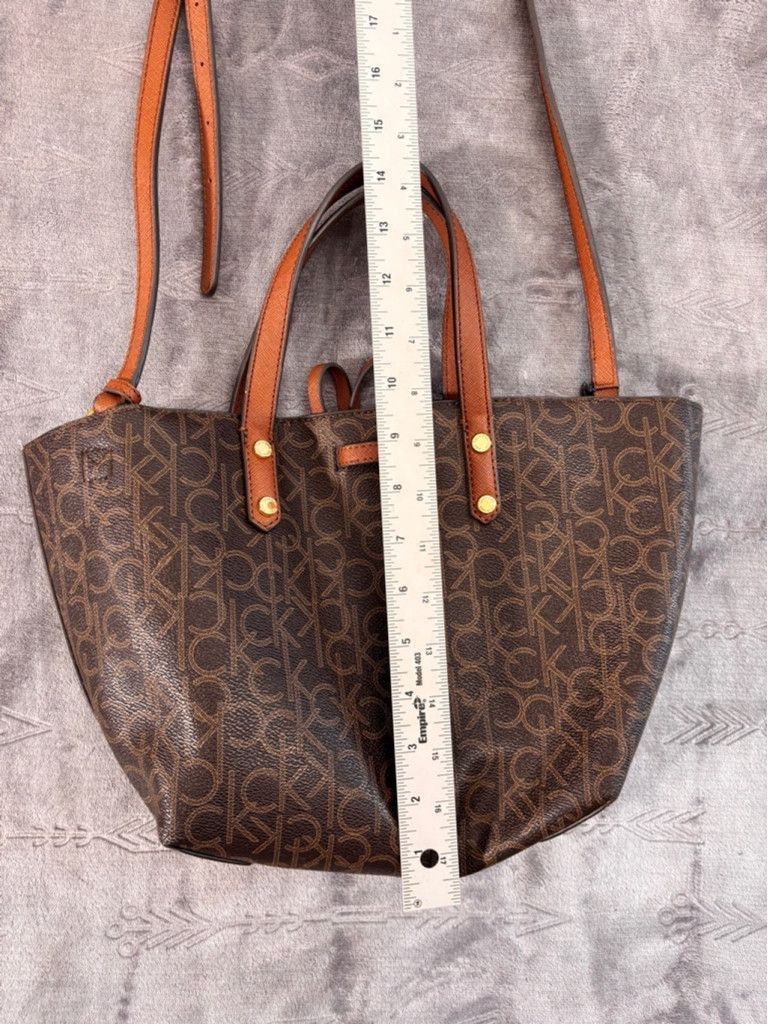 Calvin Klein Women's Calvin Klein Brown Tote Bag Medium Size ONE SIZE - 5 Thumbnail