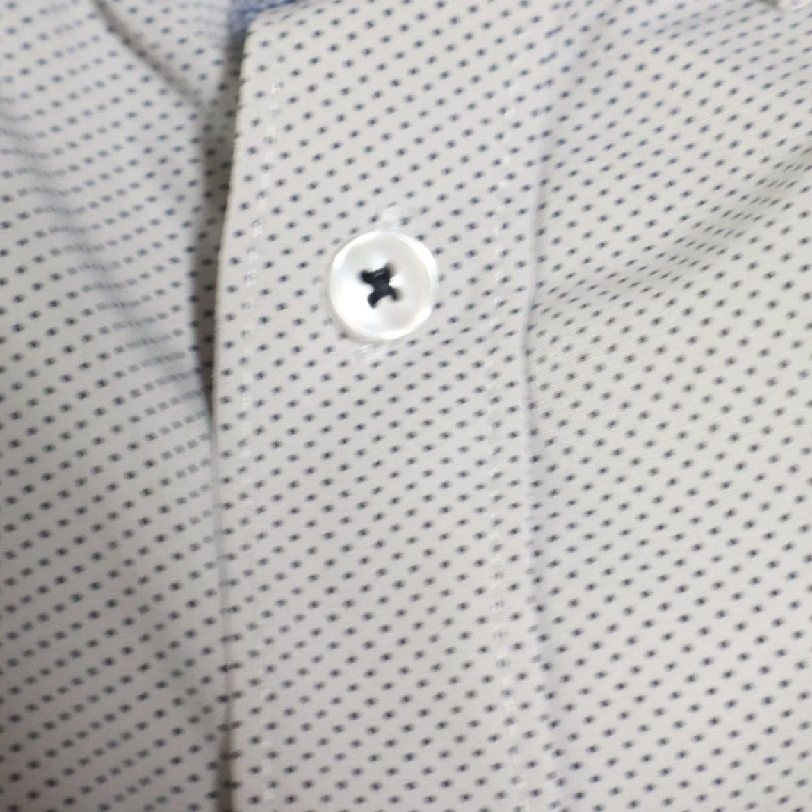 Vintage Con.Struct Slim Fit High Stretch Polyester Solid Long Sleeve Button Down Shirt Gray Men's 2XL Size US XXL / EU 58 / 5 - 7 Thumbnail